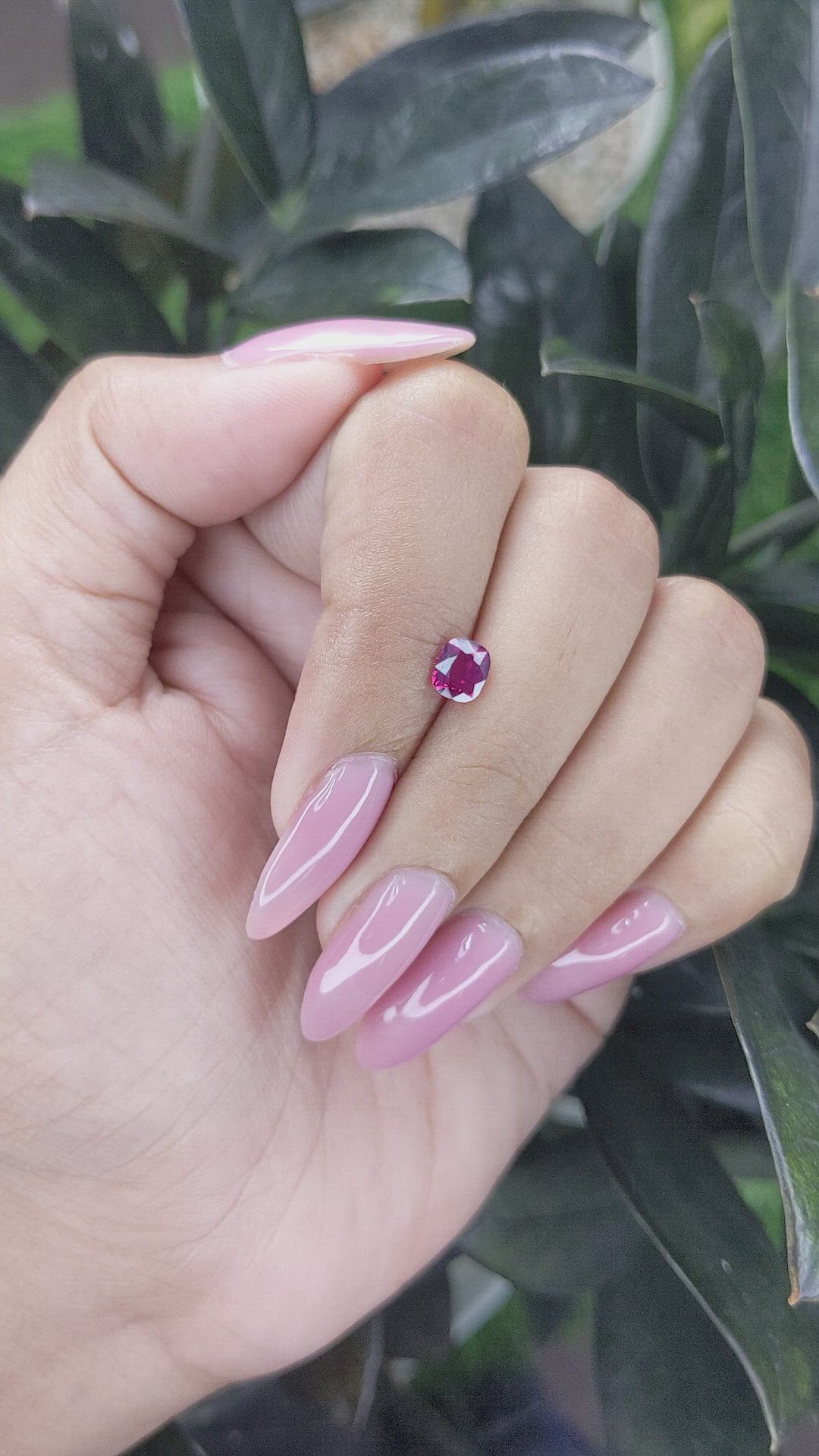 0.81 Ct. Ruby from Tanzania Size Video