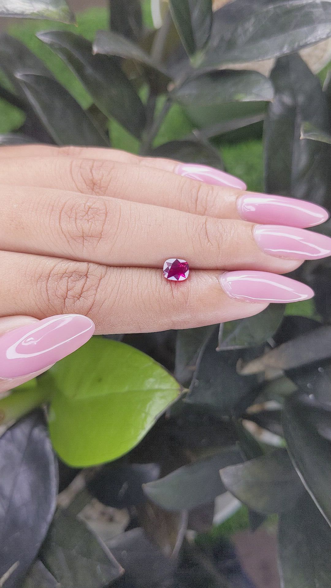 0.81 Ct. Ruby from Tanzania Size Video