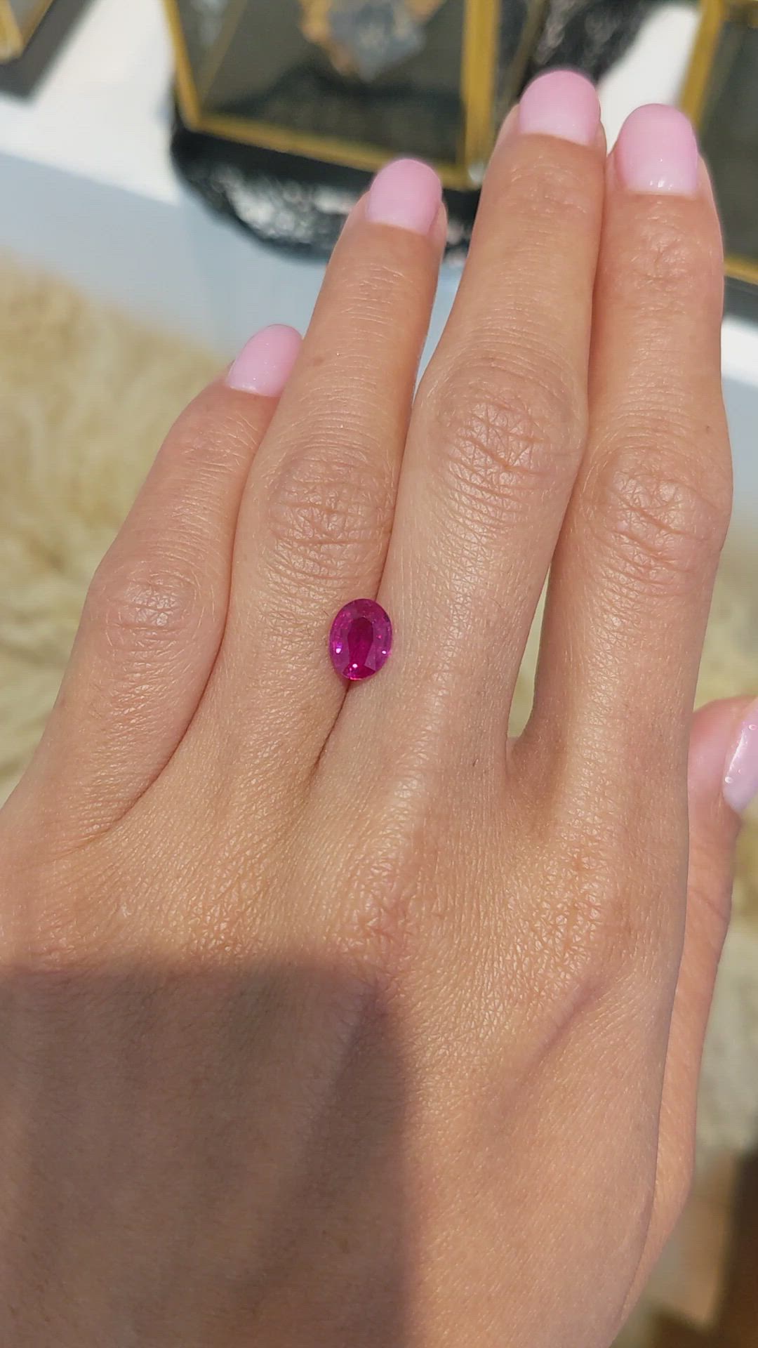 1.39 Ct. Ruby from Mozambique Size Video