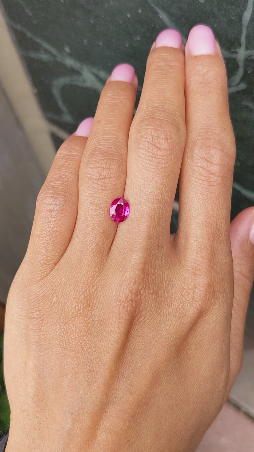1.39 Ct. Ruby from Mozambique Size Video