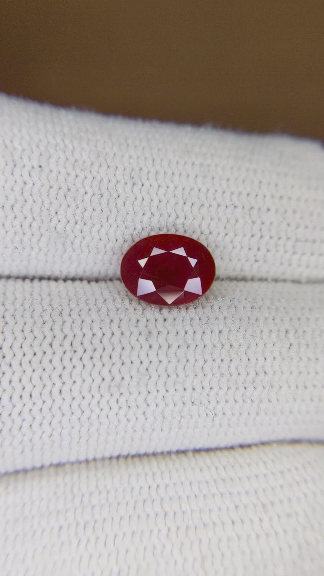 1.70 Ct. Ruby from Thailand Size Video