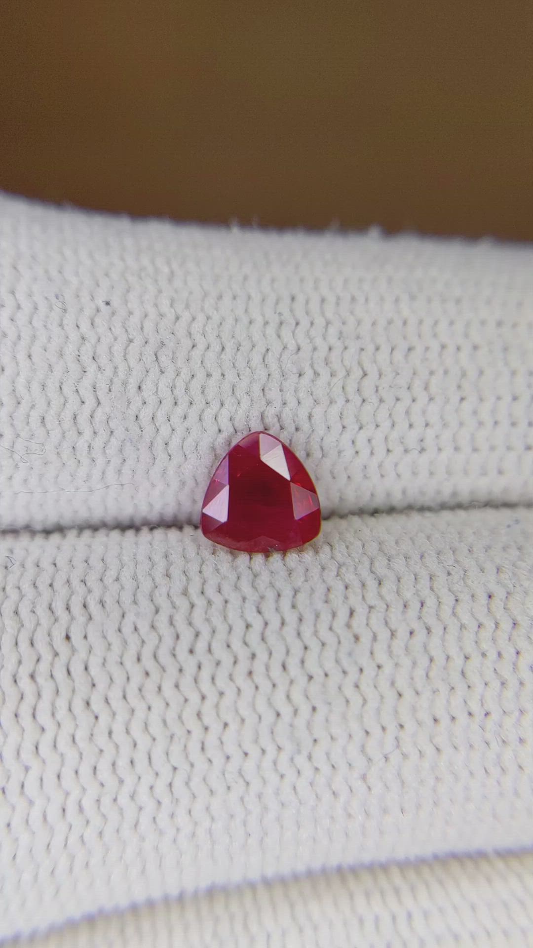 0.63 Ct. Ruby from Mozambique Size Video