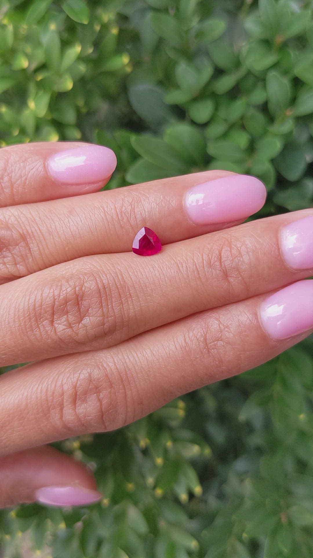 0.63 Ct. Ruby from Mozambique Size Video