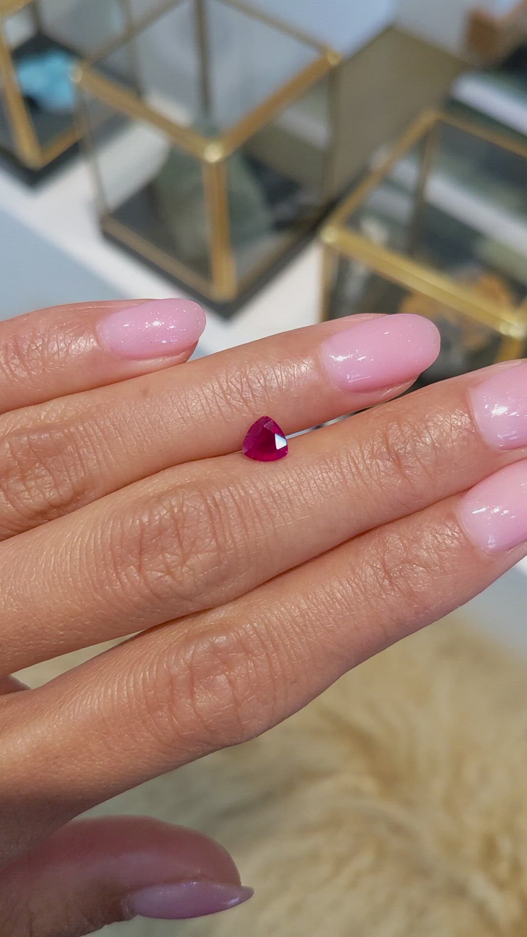 0.63 Ct. Ruby from Mozambique Size Video