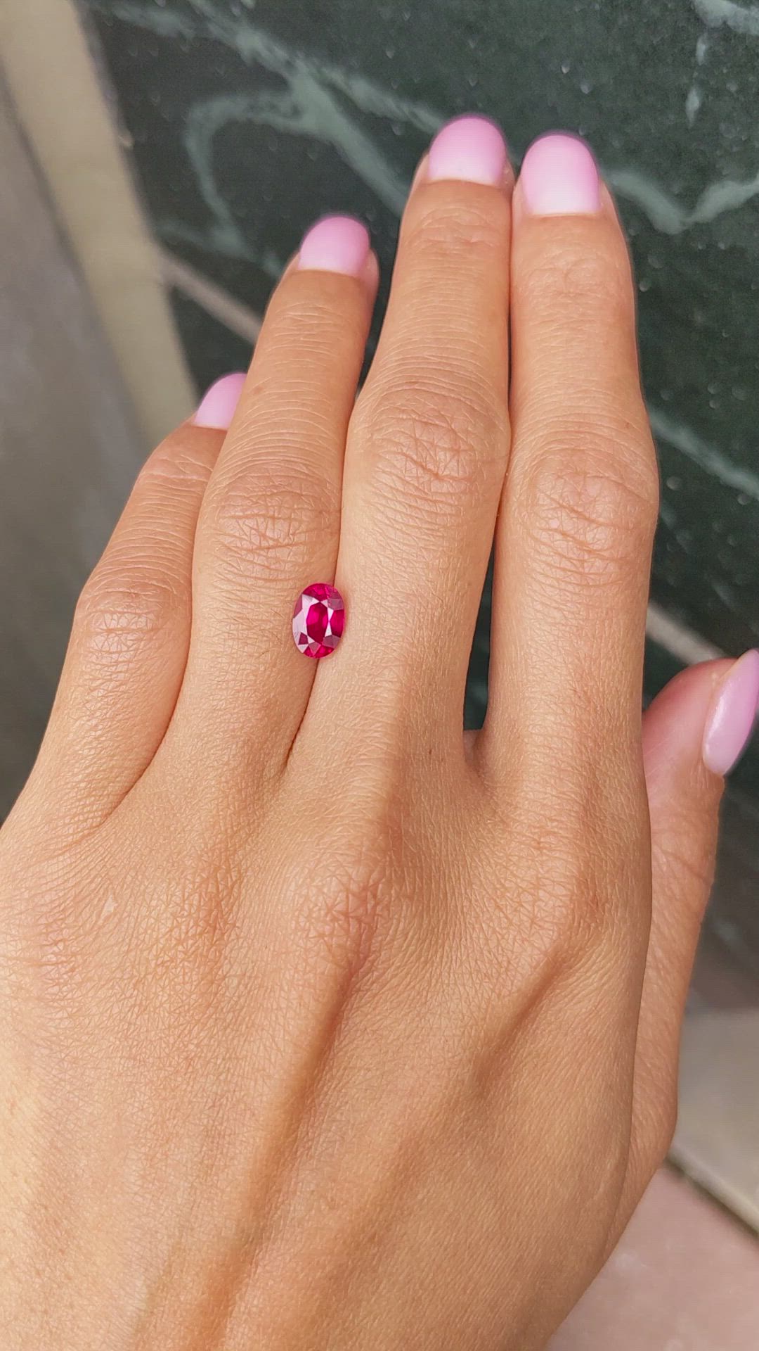 1.45 Ct. Ruby from Burma (Myanmar) Size Video