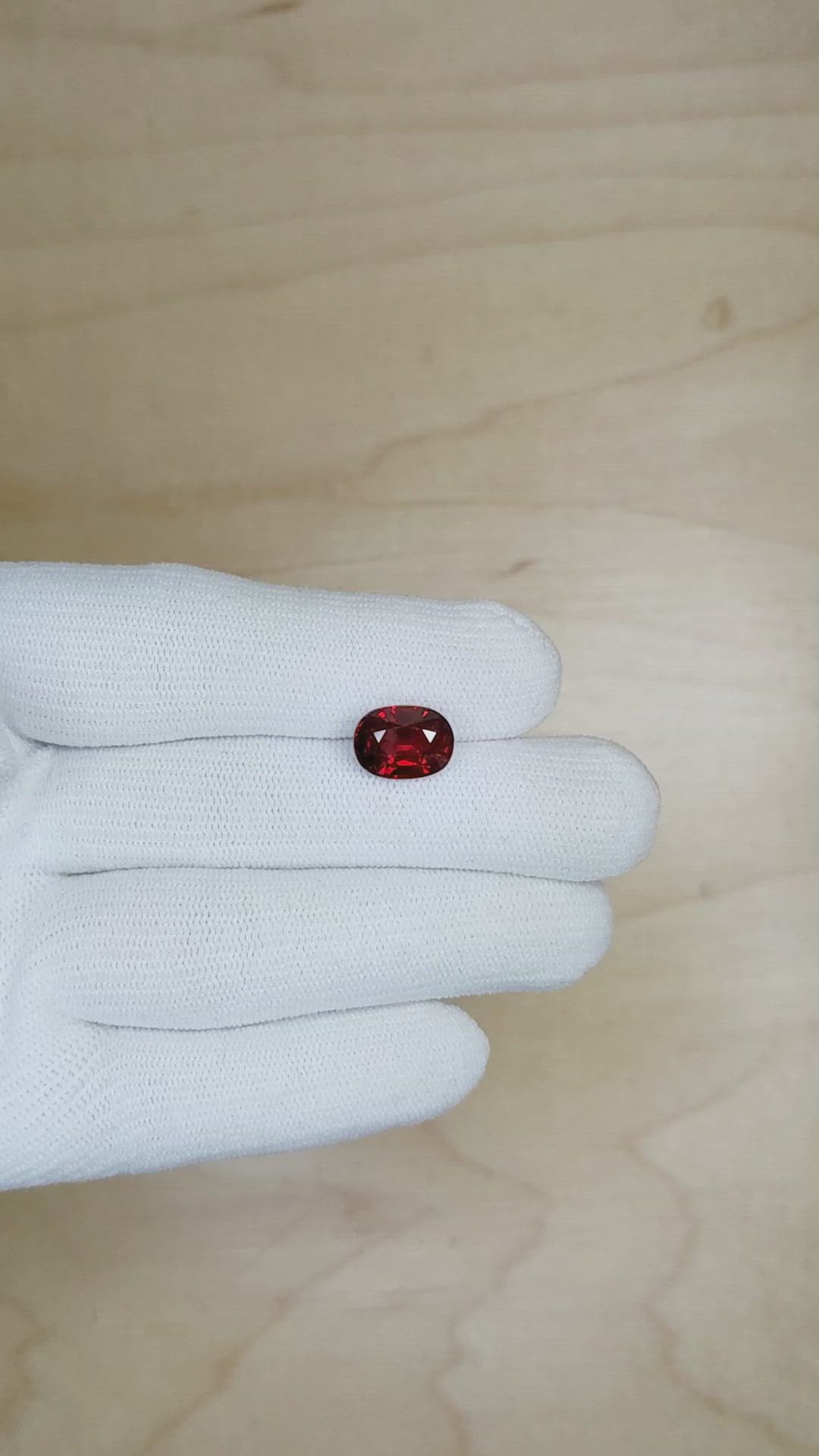 4.52 Ct. Ruby from Mozambique Size Video