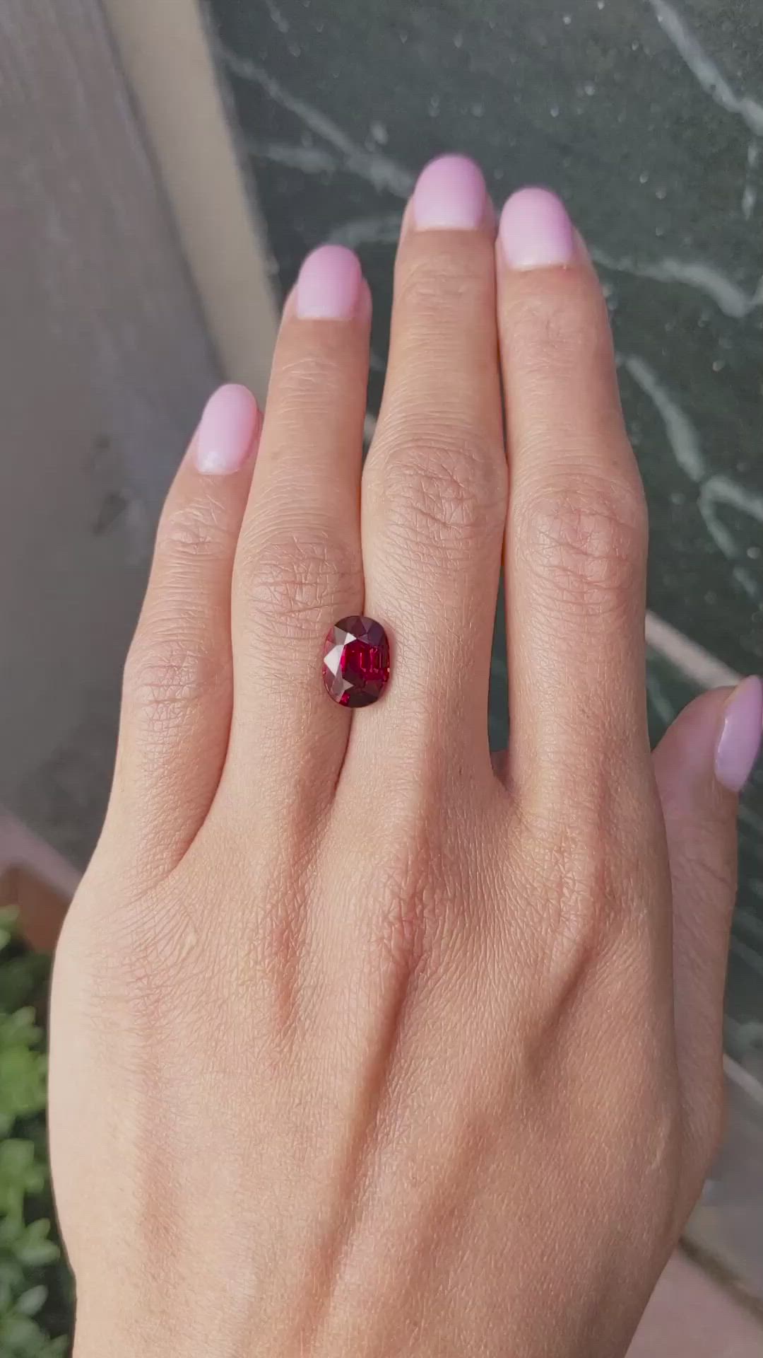 4.52 Ct. Ruby from Mozambique Size Video