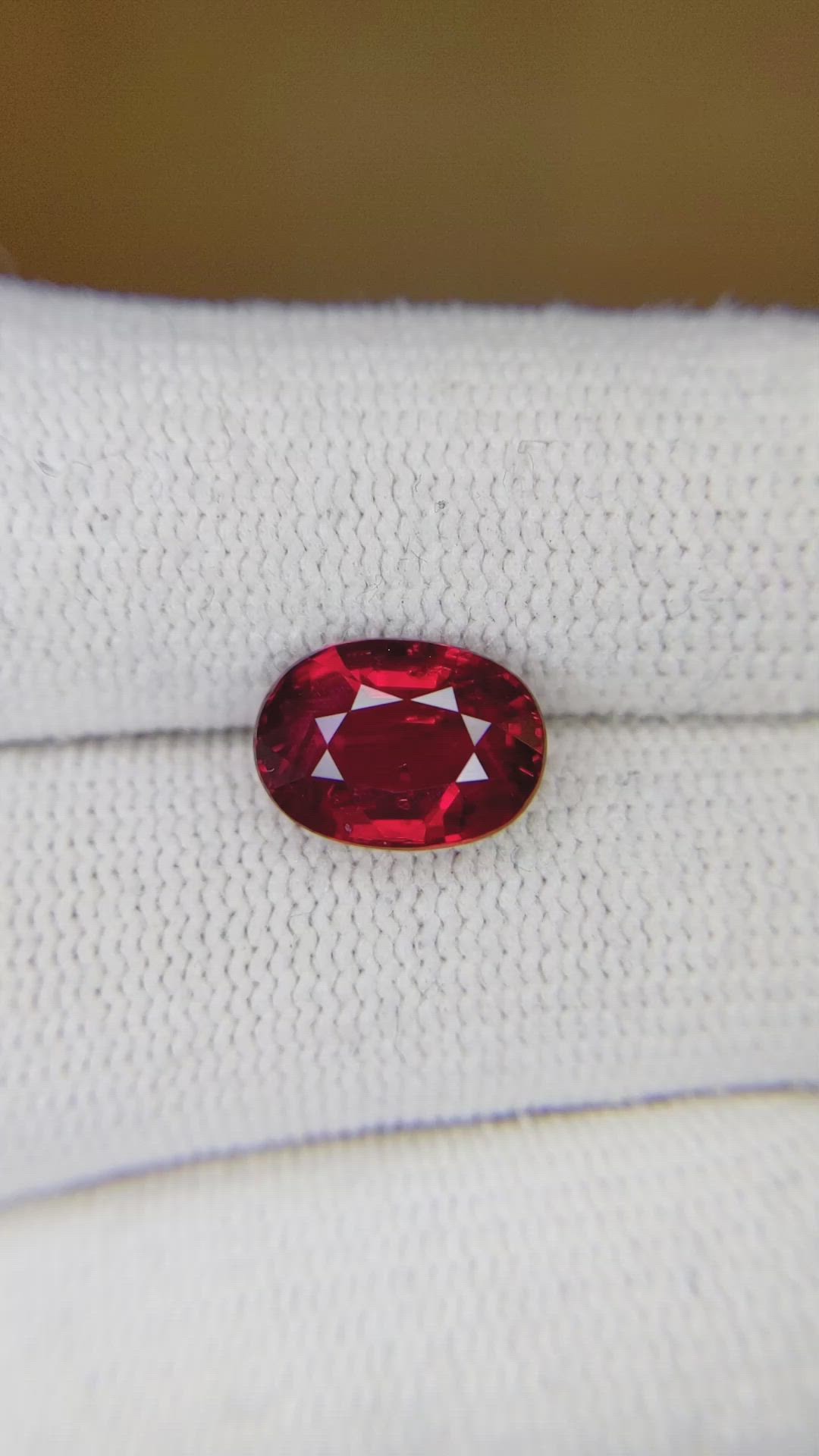4.02 Ct. Ruby from Mozambique Size Video