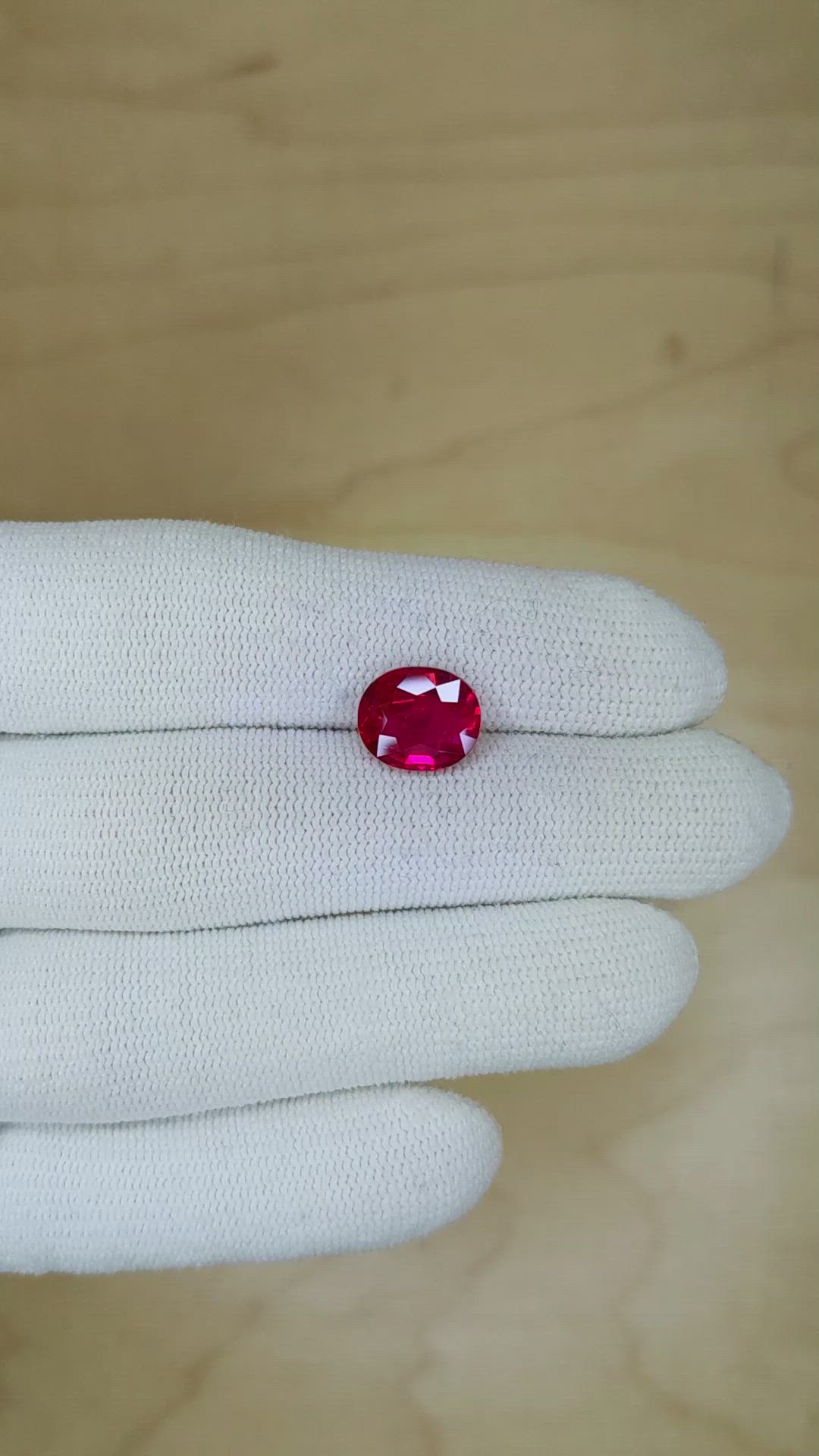4.02 Ct. Ruby from Mozambique Size Video