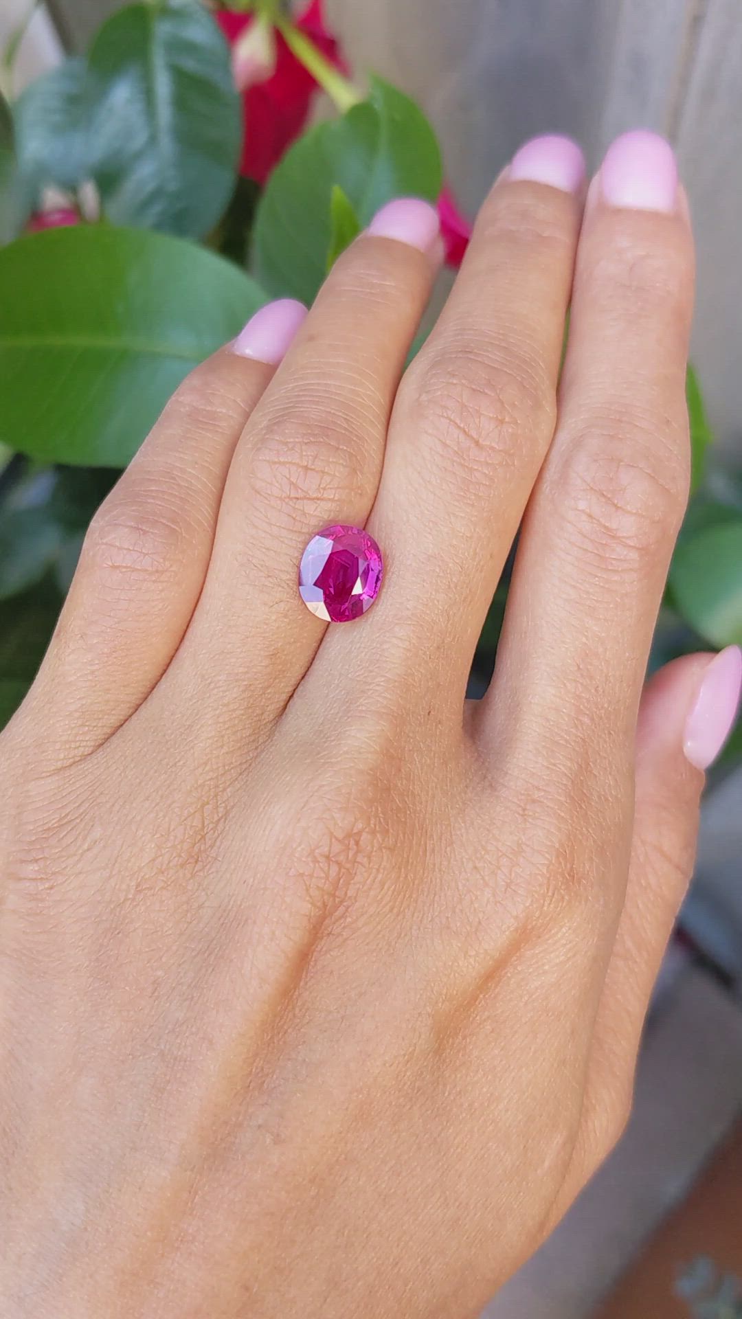 4.02 Ct. Ruby from Mozambique Size Video