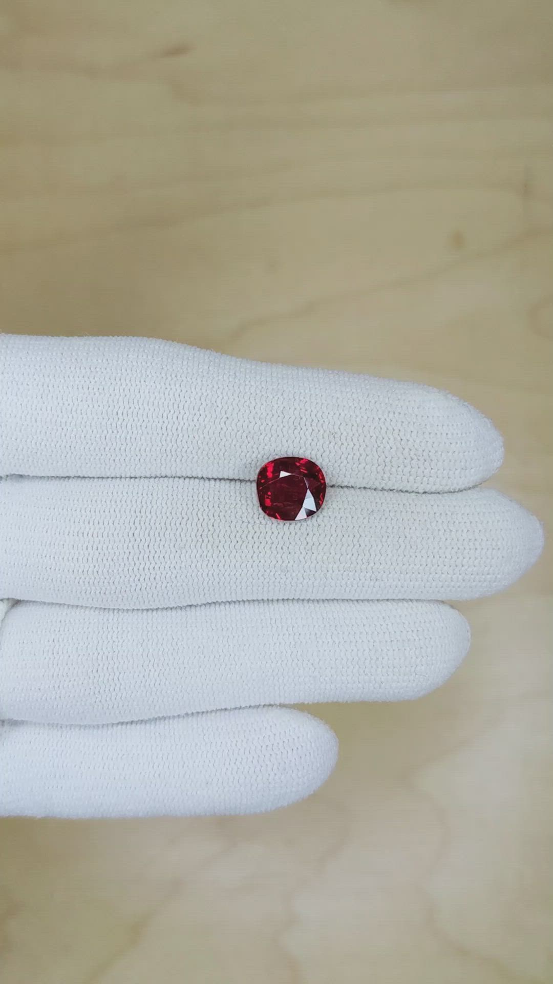 3.10 Ct. Ruby from Mozambique Size Video
