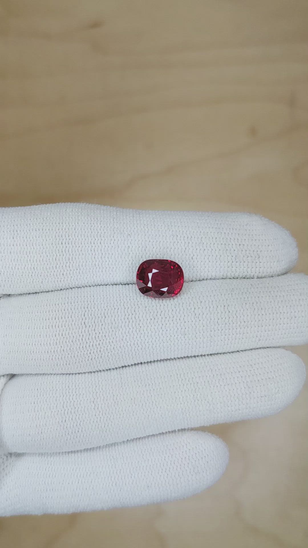 4.04 Ct. Ruby from Mozambique Size Video