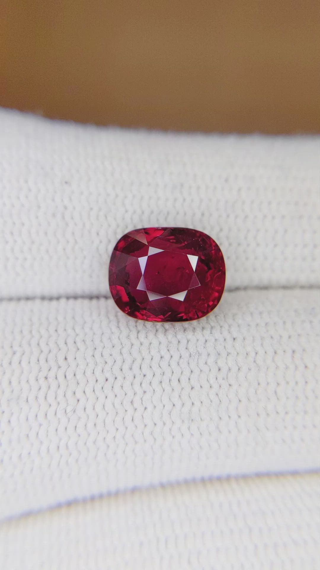 4.04 Ct. Ruby from Mozambique Size Video