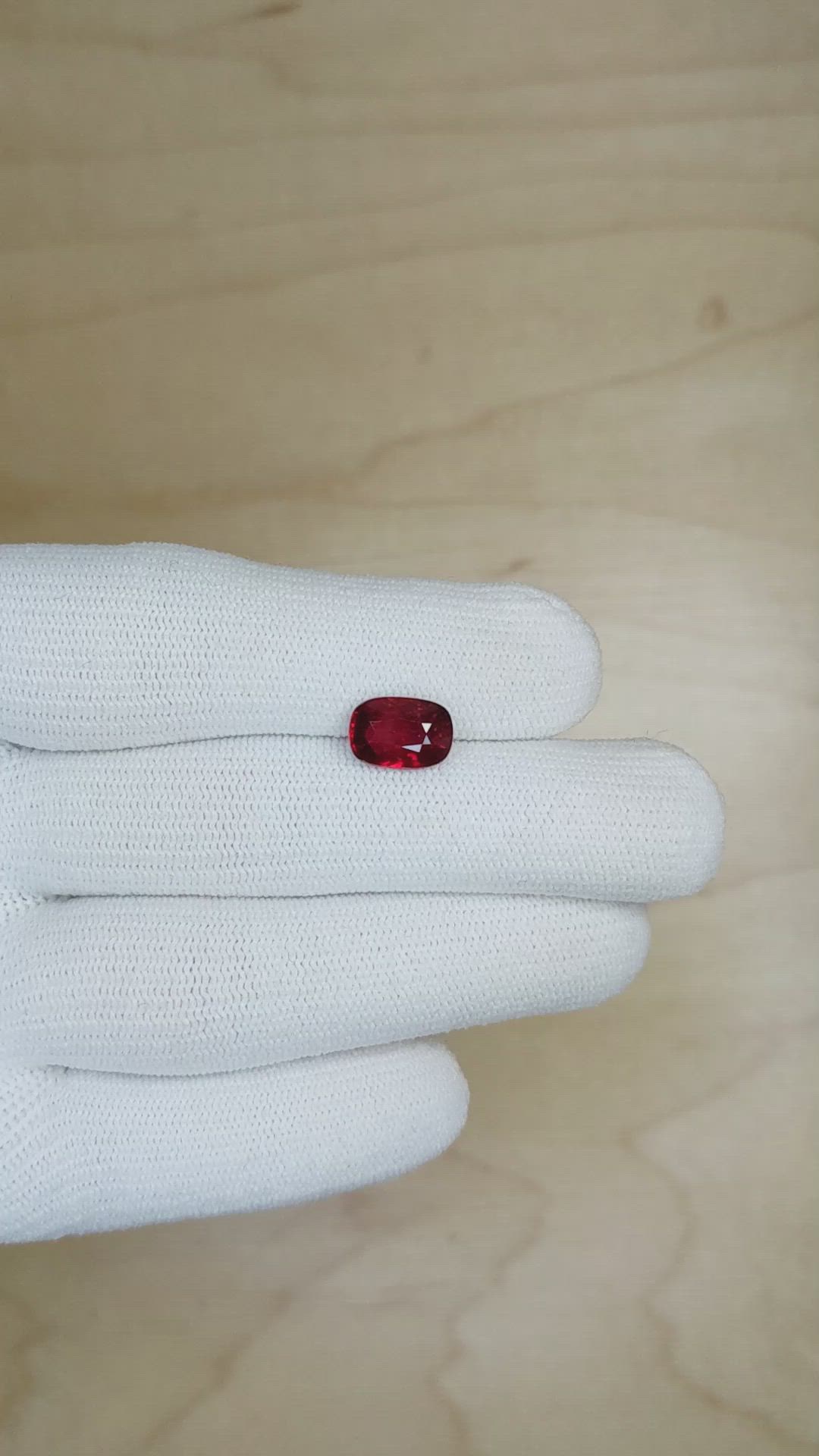 3.01 Ct. Ruby from Mozambique Size Video