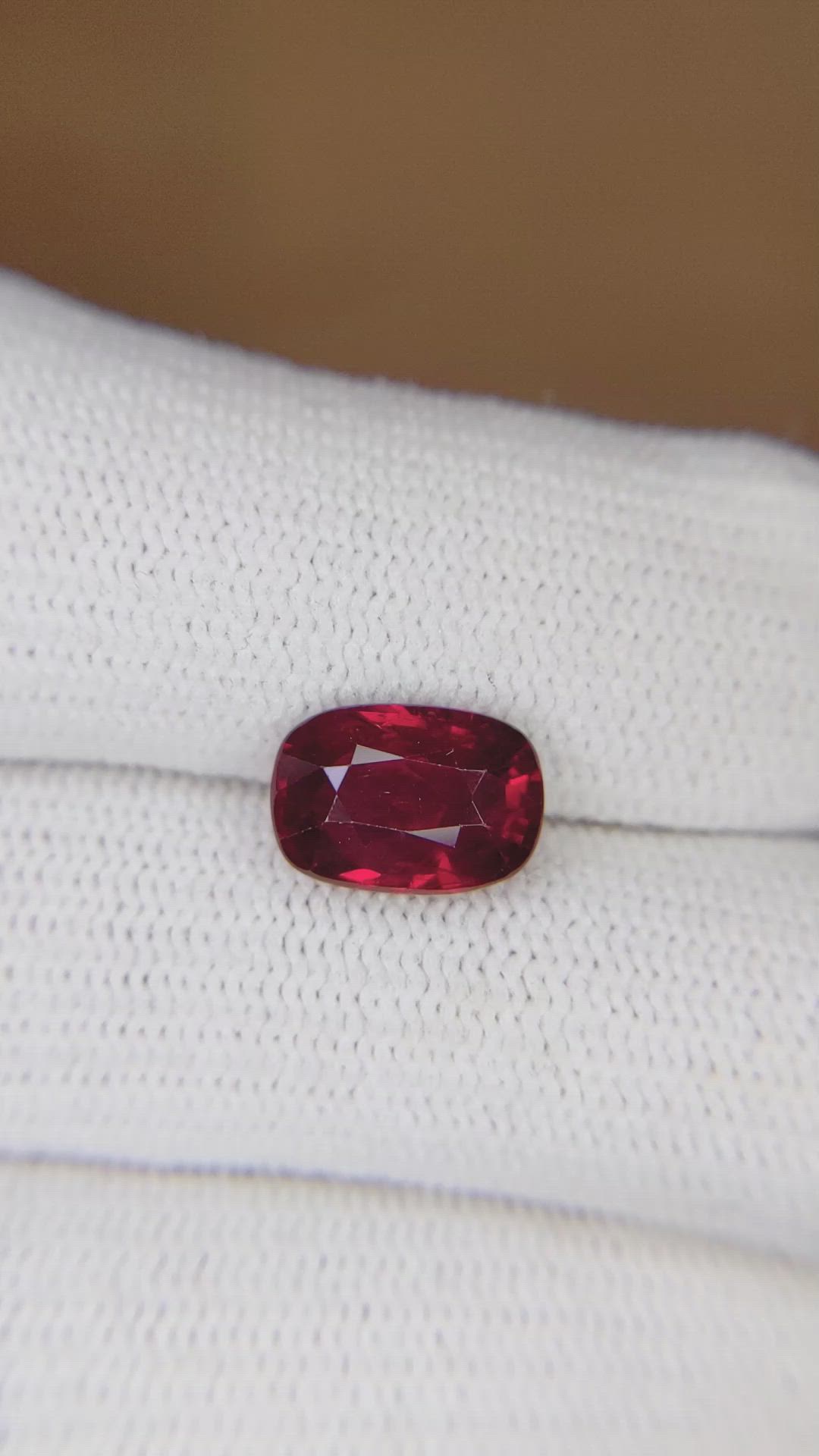3.01 Ct. Ruby from Mozambique Size Video