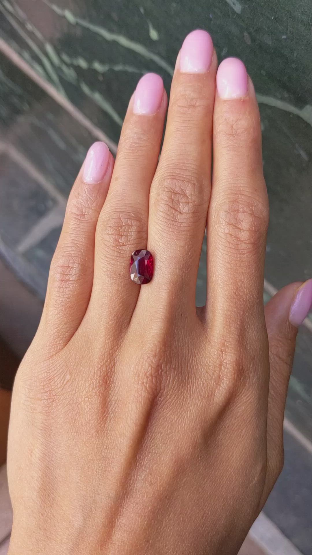 3.01 Ct. Ruby from Mozambique Size Video