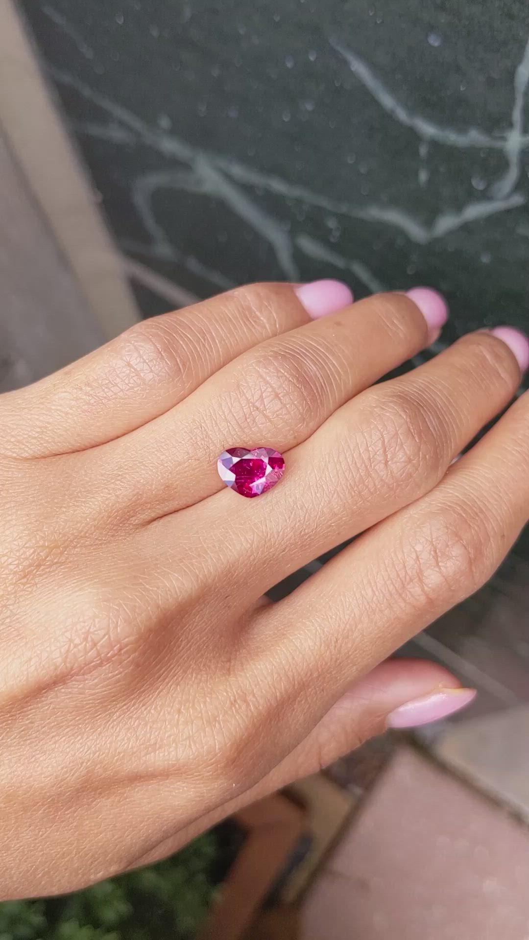 2.51 Ct. Ruby from Mozambique Size Video