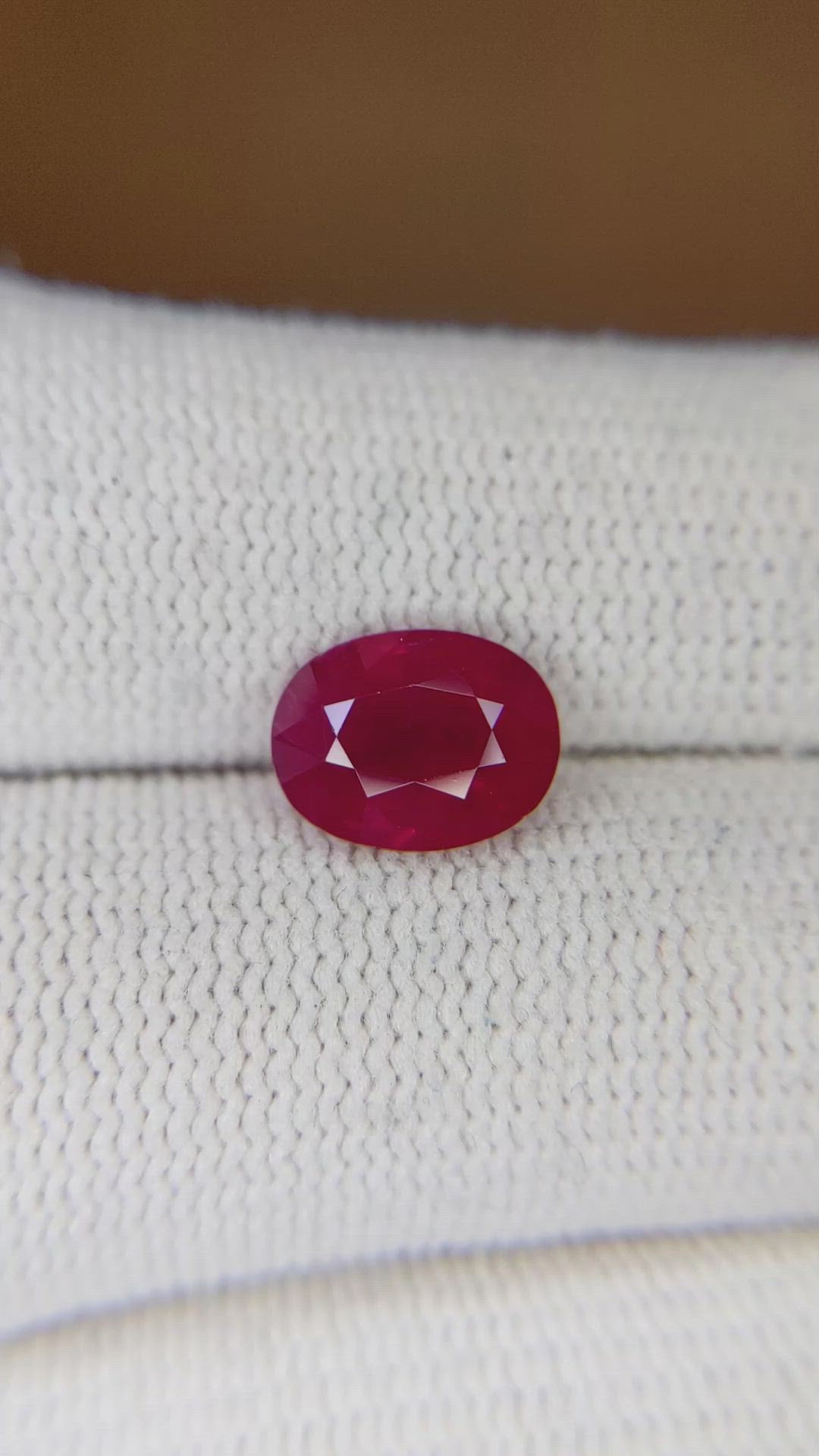 2.40 Ct. Ruby from Burma (Myanmar) Size Video