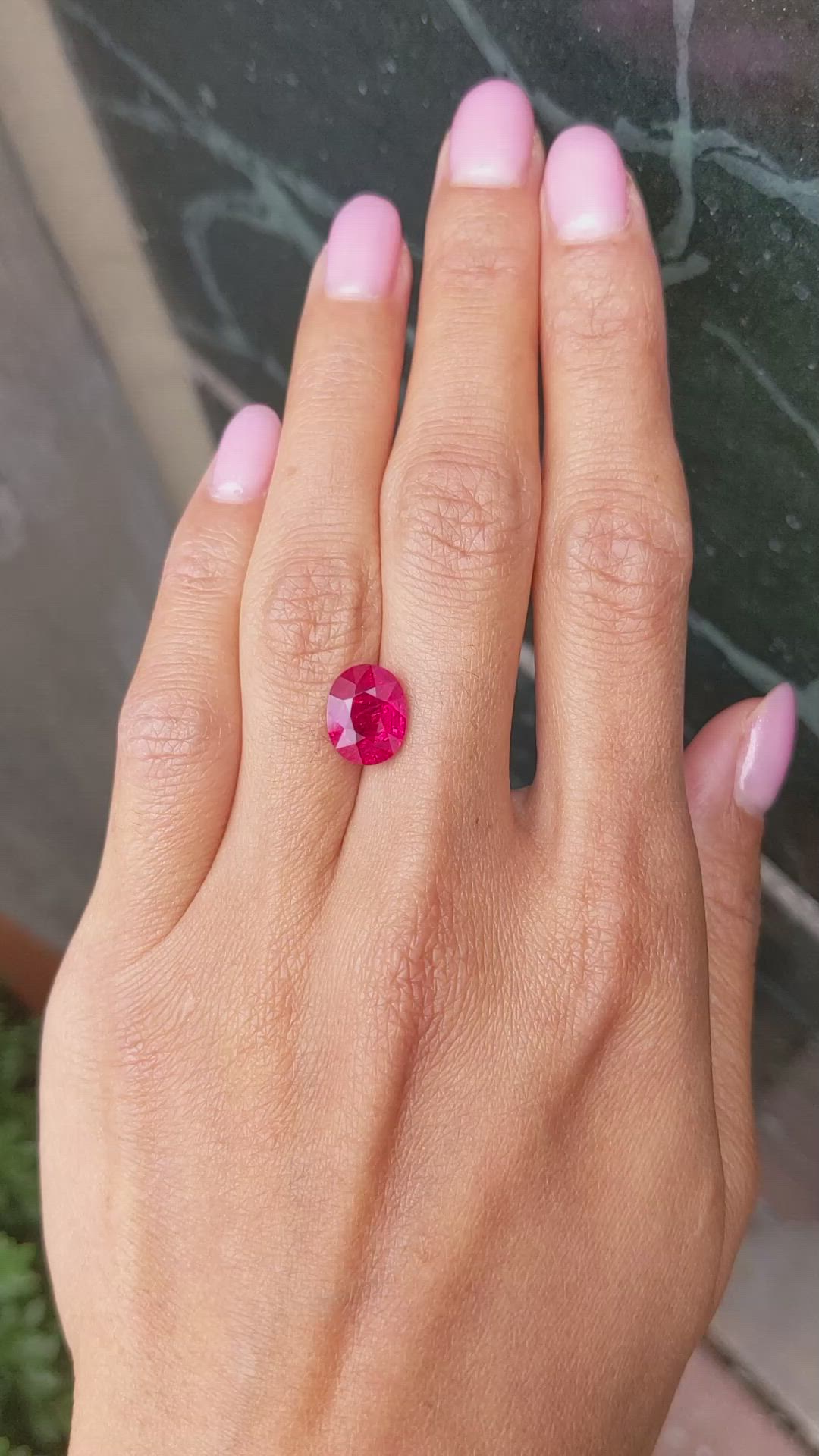 4.11 Ct. Ruby from Mozambique Size Video