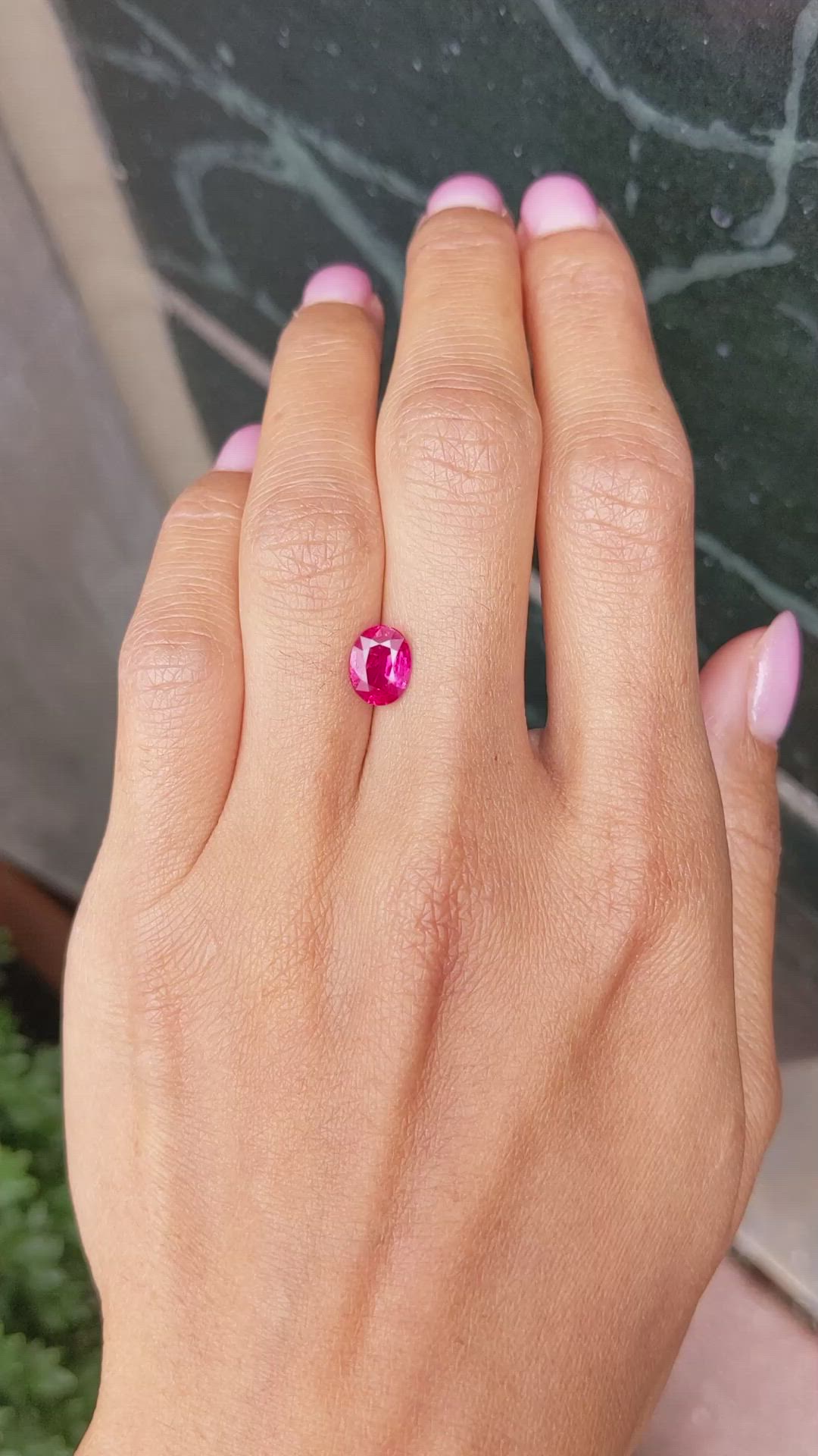 1.68 Ct. Ruby from Mozambique Size Video