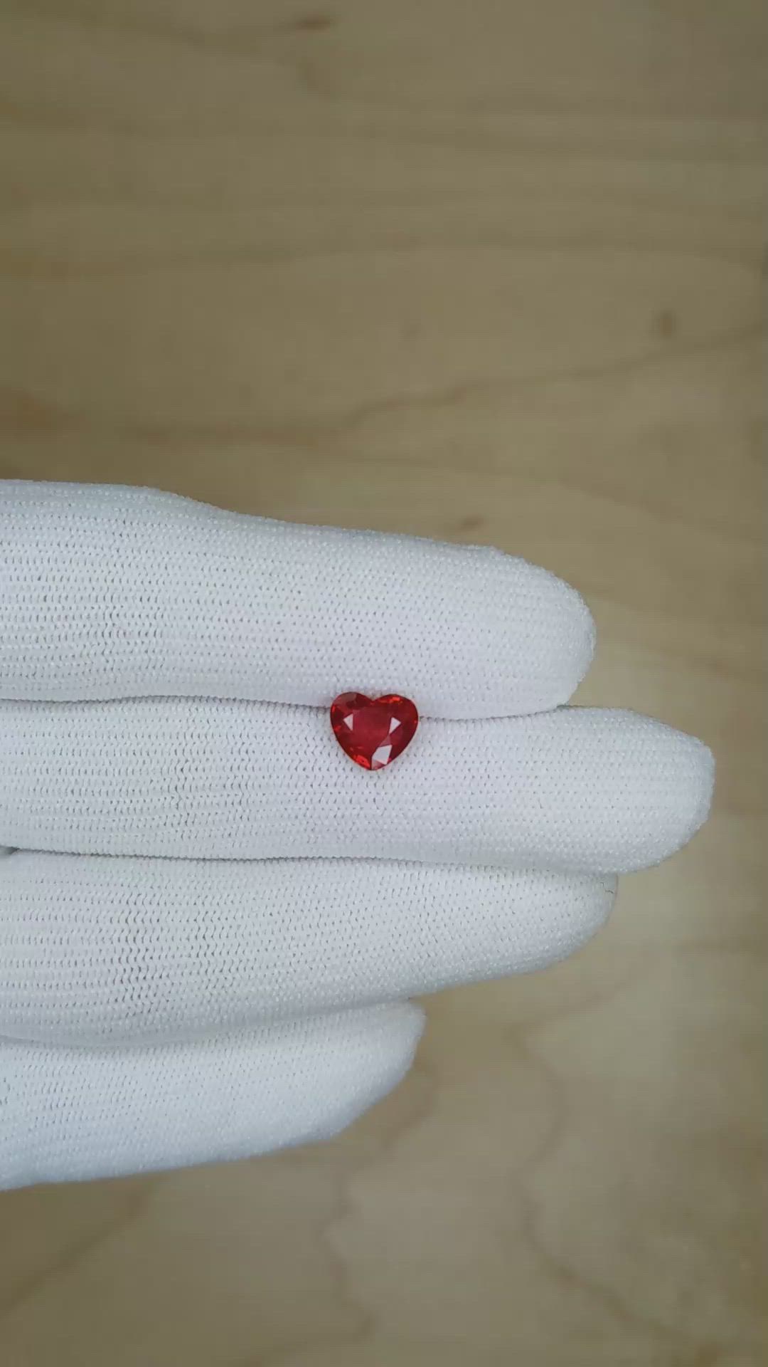 1.72 Ct. Ruby from Mozambique Size Video