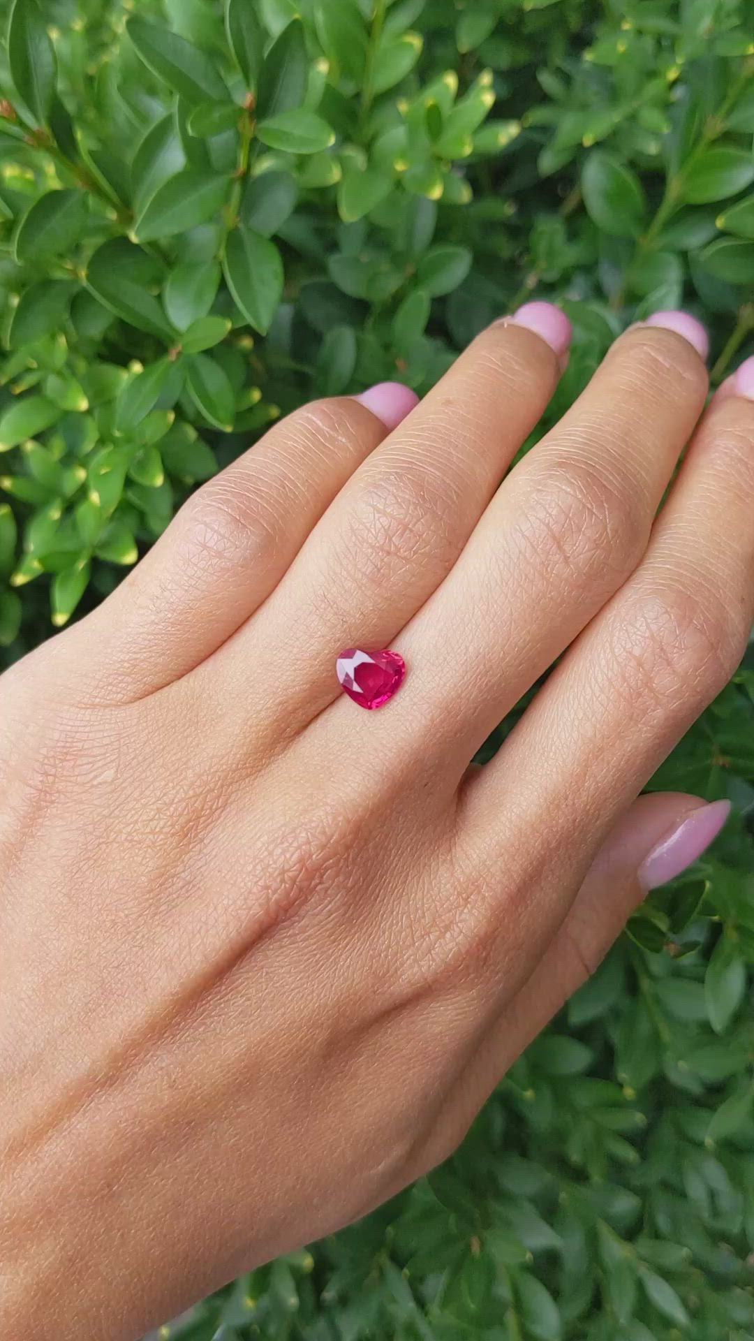 1.72 Ct. Ruby from Mozambique Size Video