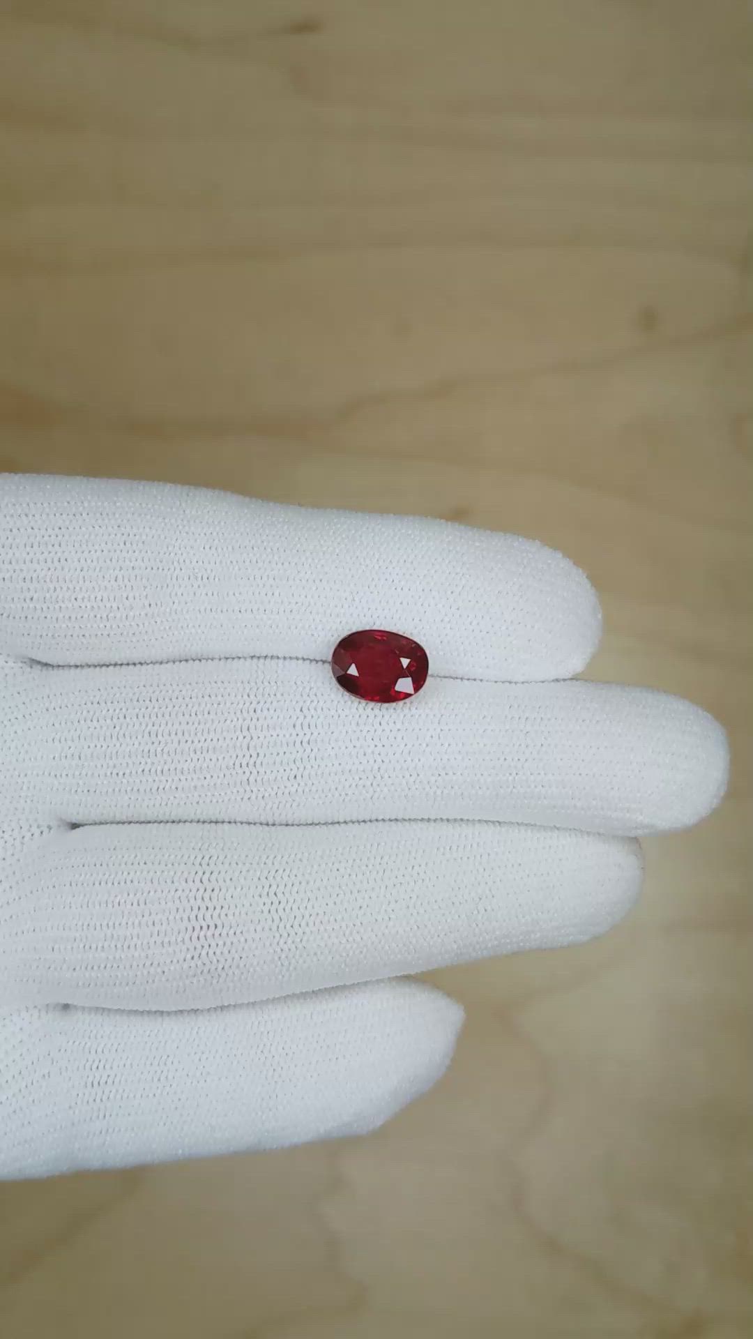 3.01 Ct. Ruby from Mozambique Size Video