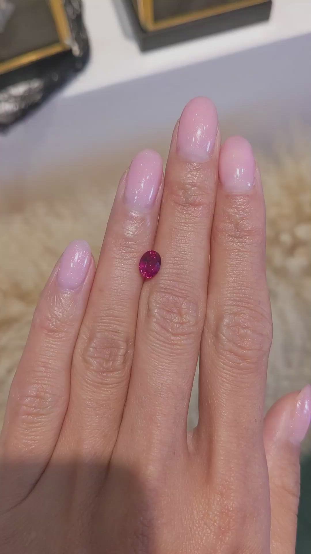 1.03 Ct. Ruby from Mozambique Size Video