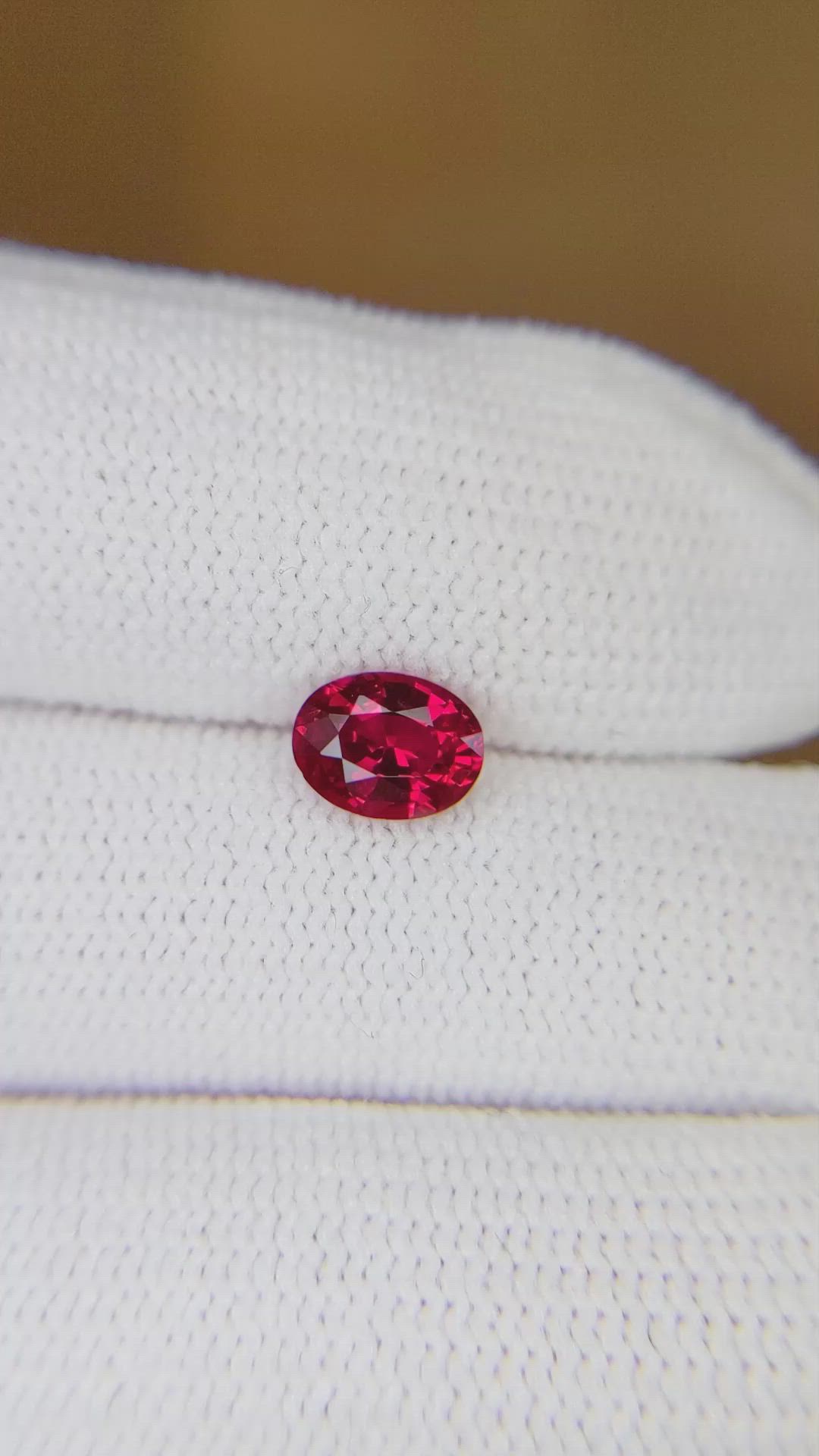 1.03 Ct. Ruby from Mozambique Size Video