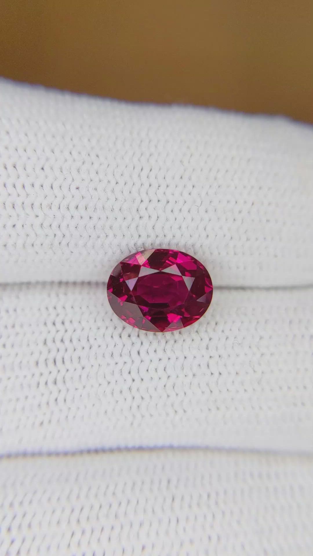 2.53 Ct. Ruby from Mozambique Size Video