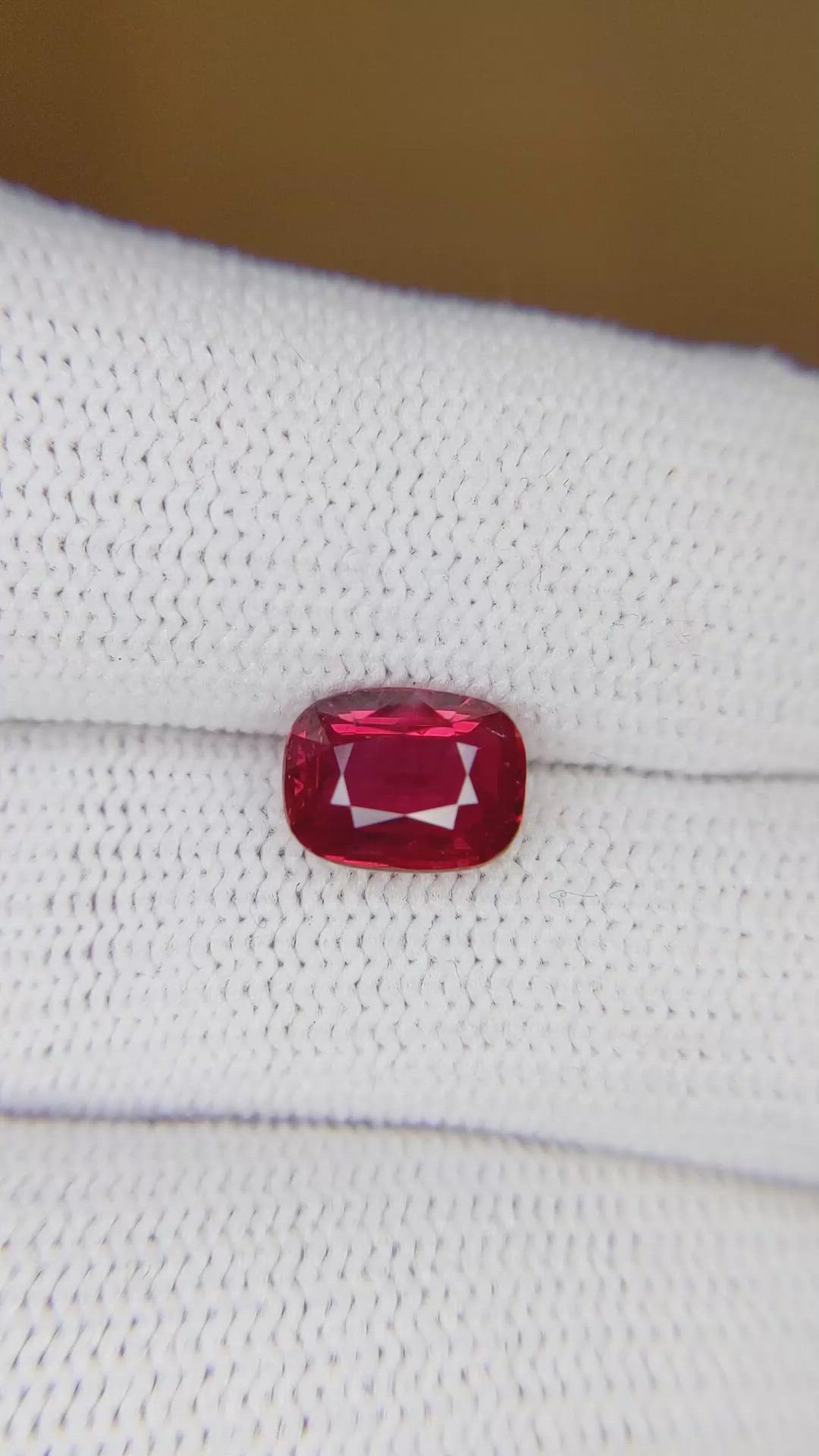 2.01 Ct. Ruby from Mozambique Size Video