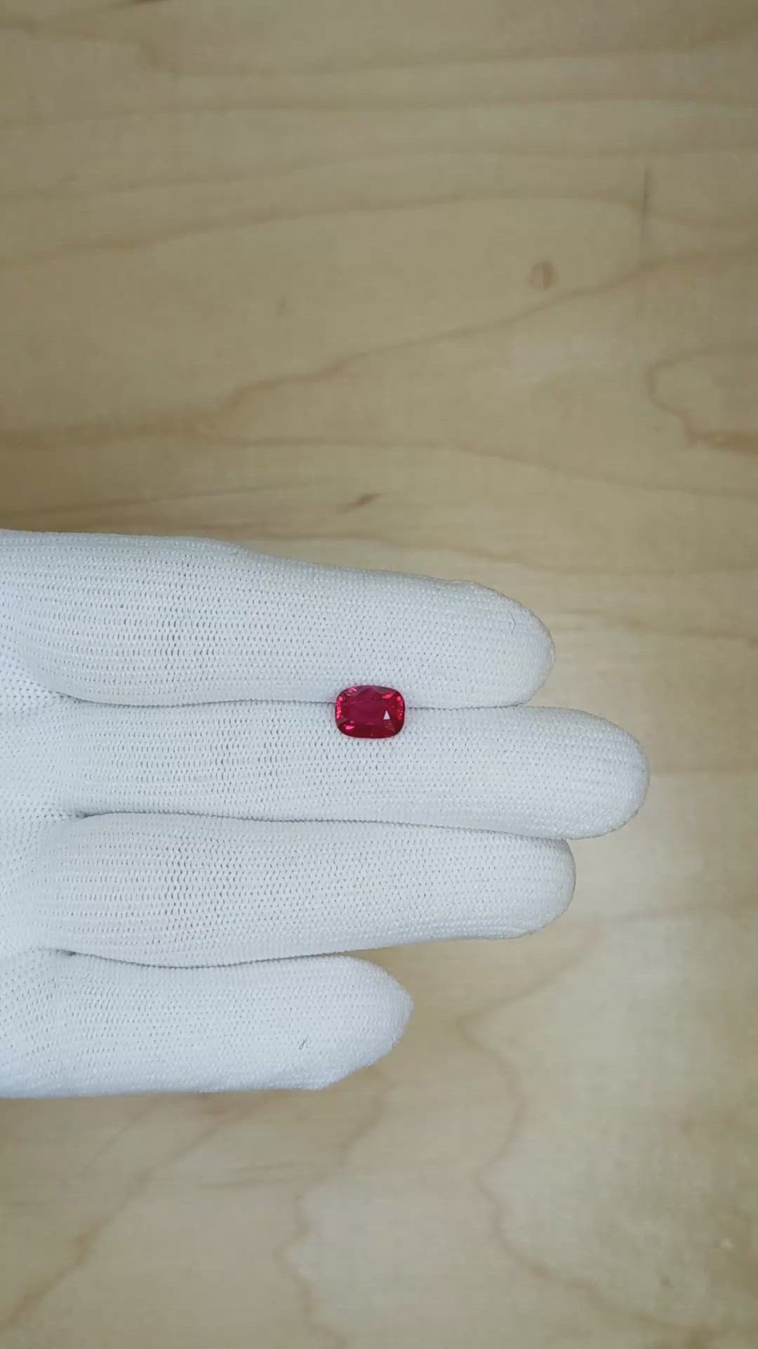 2.01 Ct. Ruby from Mozambique Size Video