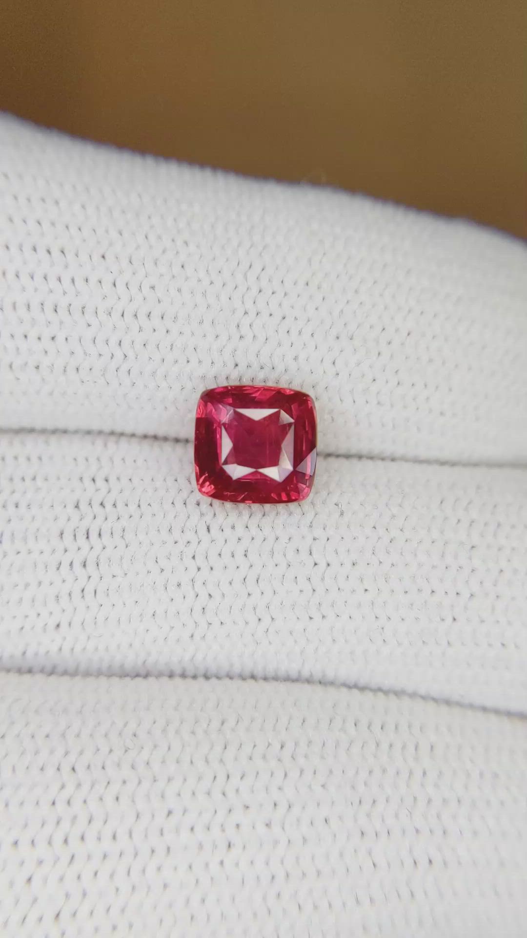 2.02 Ct. Ruby from Mozambique Size Video