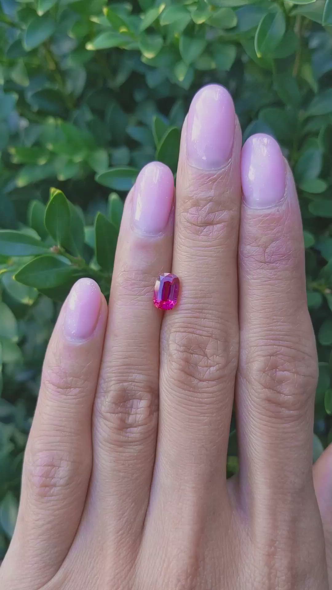 1.52 Ct. Ruby from Mozambique Size Video
