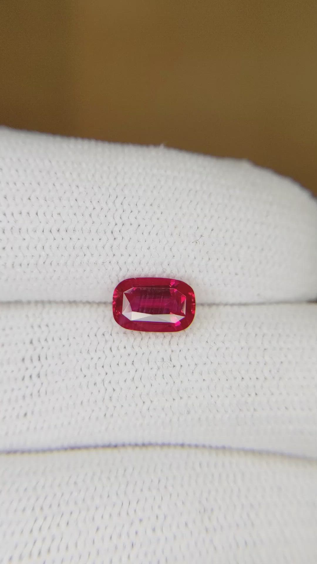 1.52 Ct. Ruby from Mozambique Size Video