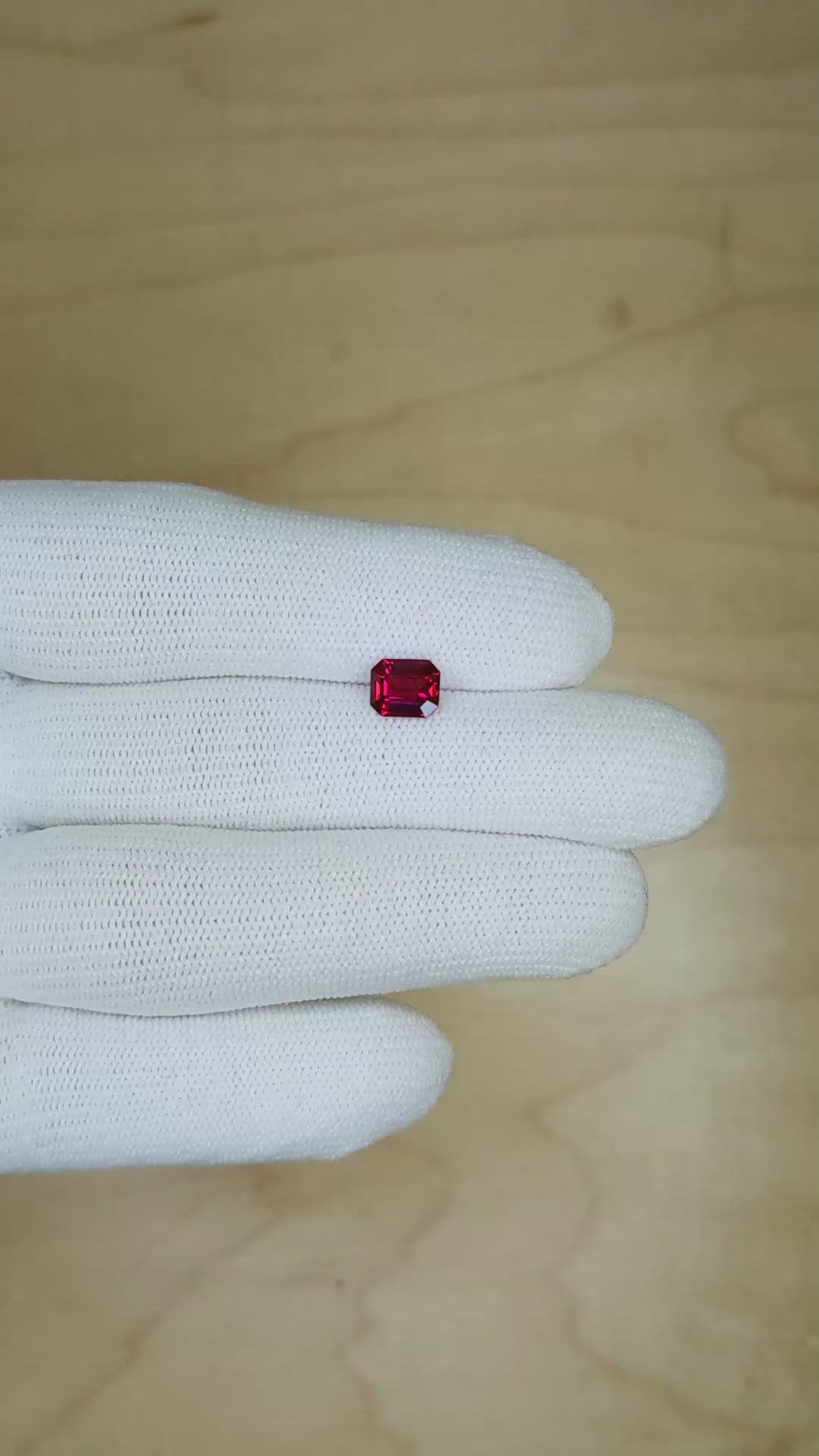 1.20 Ct. Ruby from Mozambique Size Video