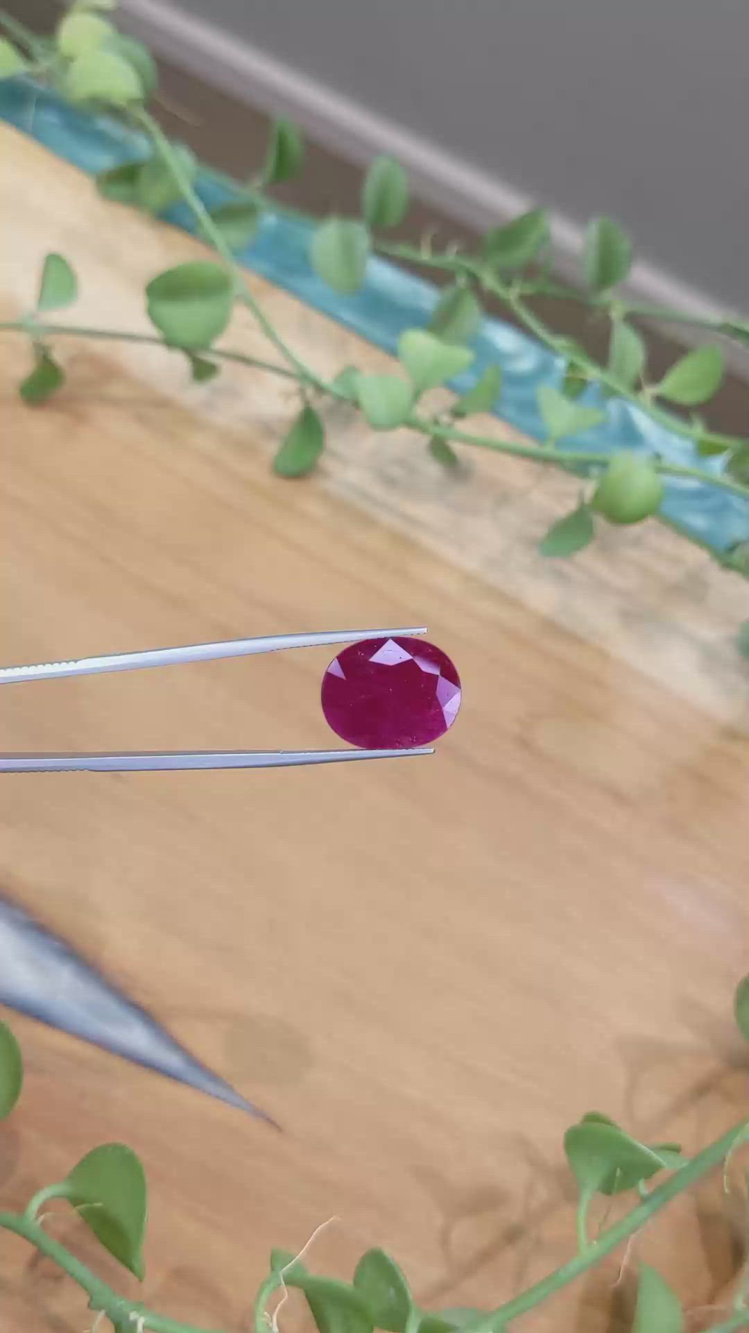 12.60 Ct. Ruby from Mozambique Size Video