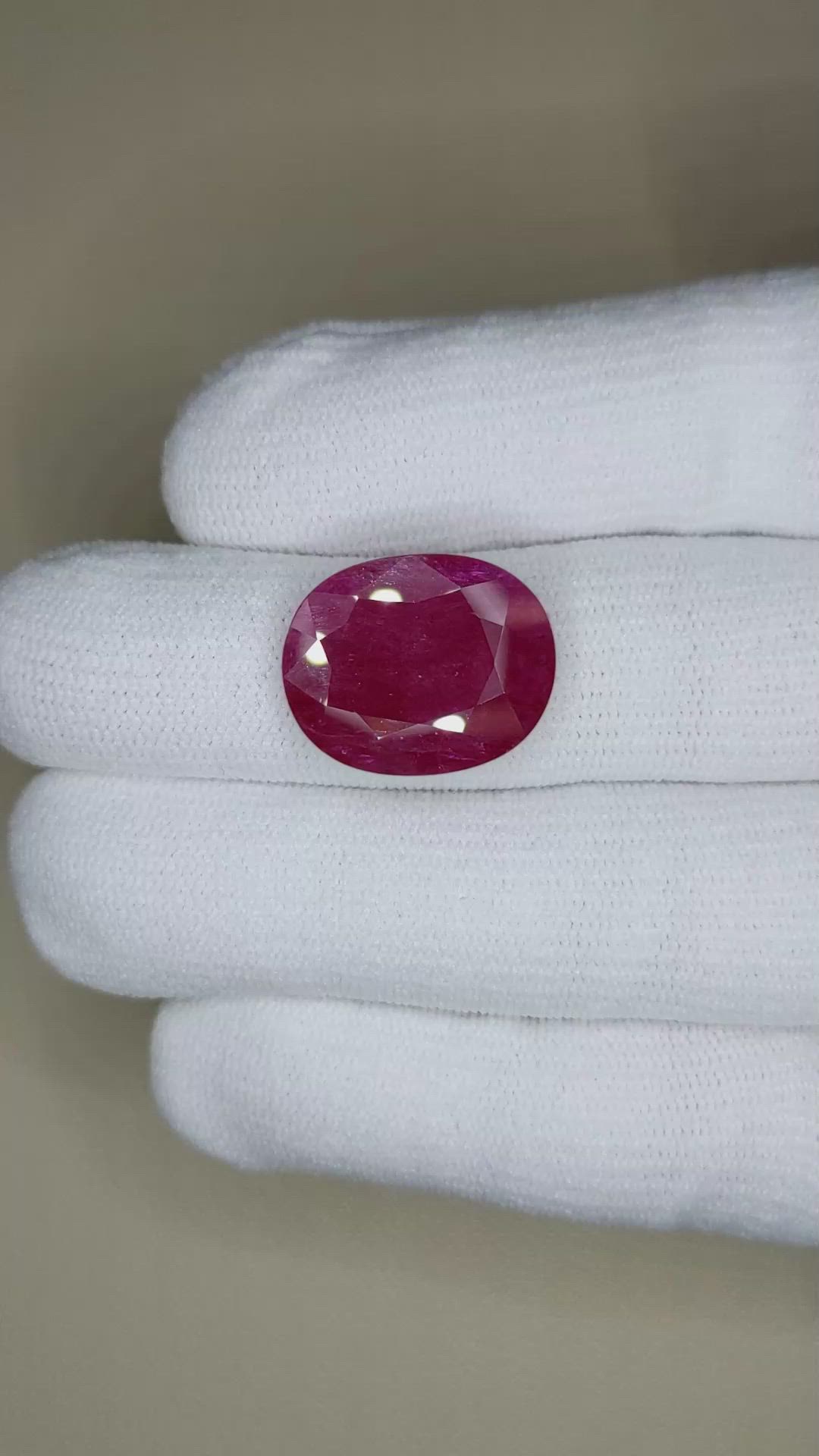 12.60 Ct. Ruby from Mozambique Size Video