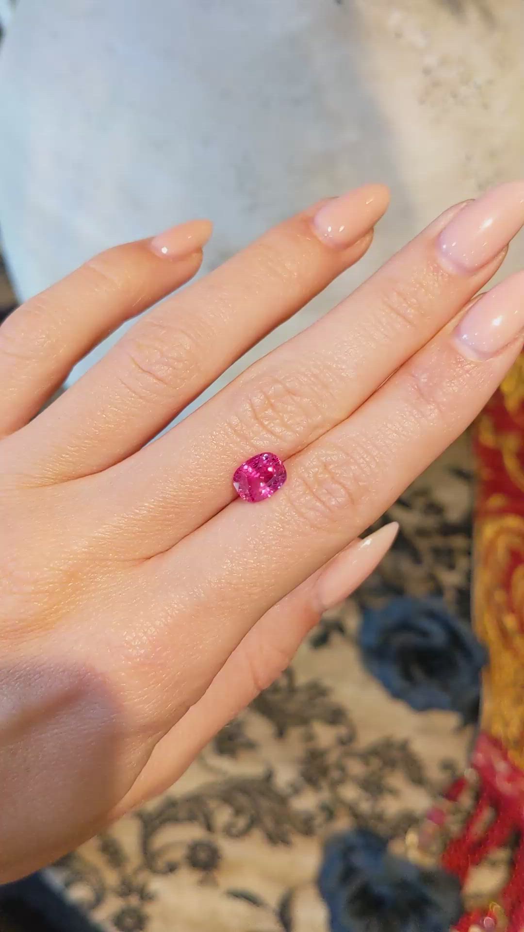 2.67 Ct. Ruby from Mozambique Size Video