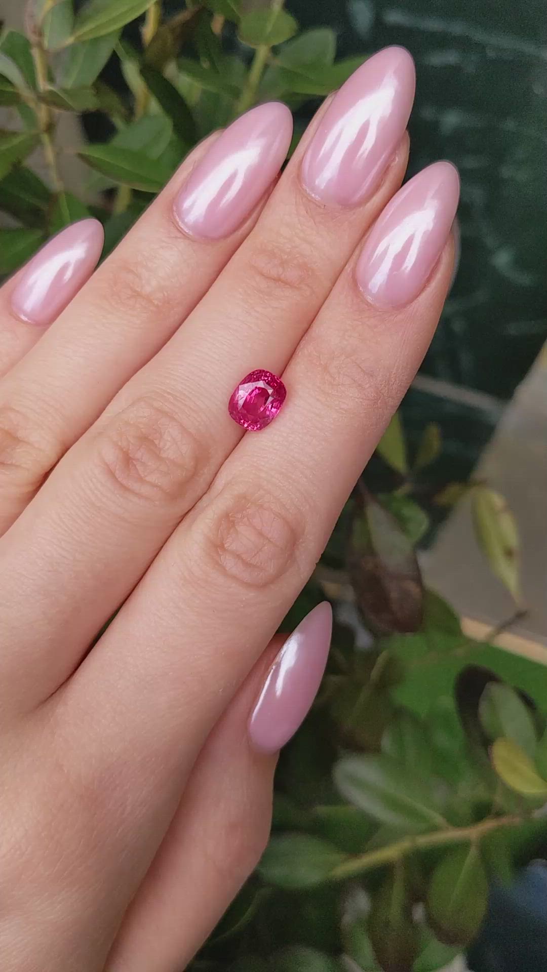 2.67 Ct. Ruby from Mozambique Size Video