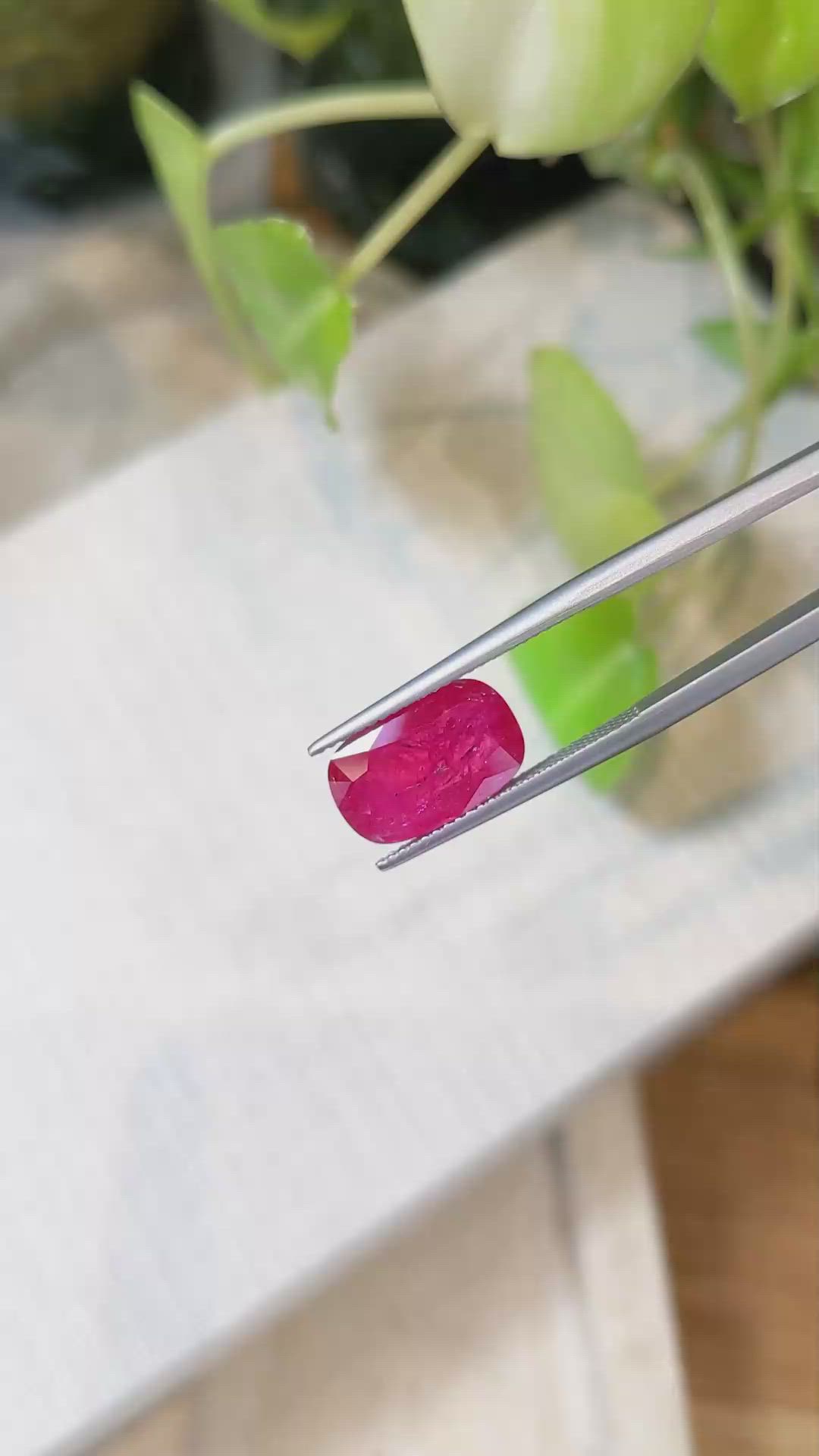 4.52 Ct. Ruby from Mozambique Size Video