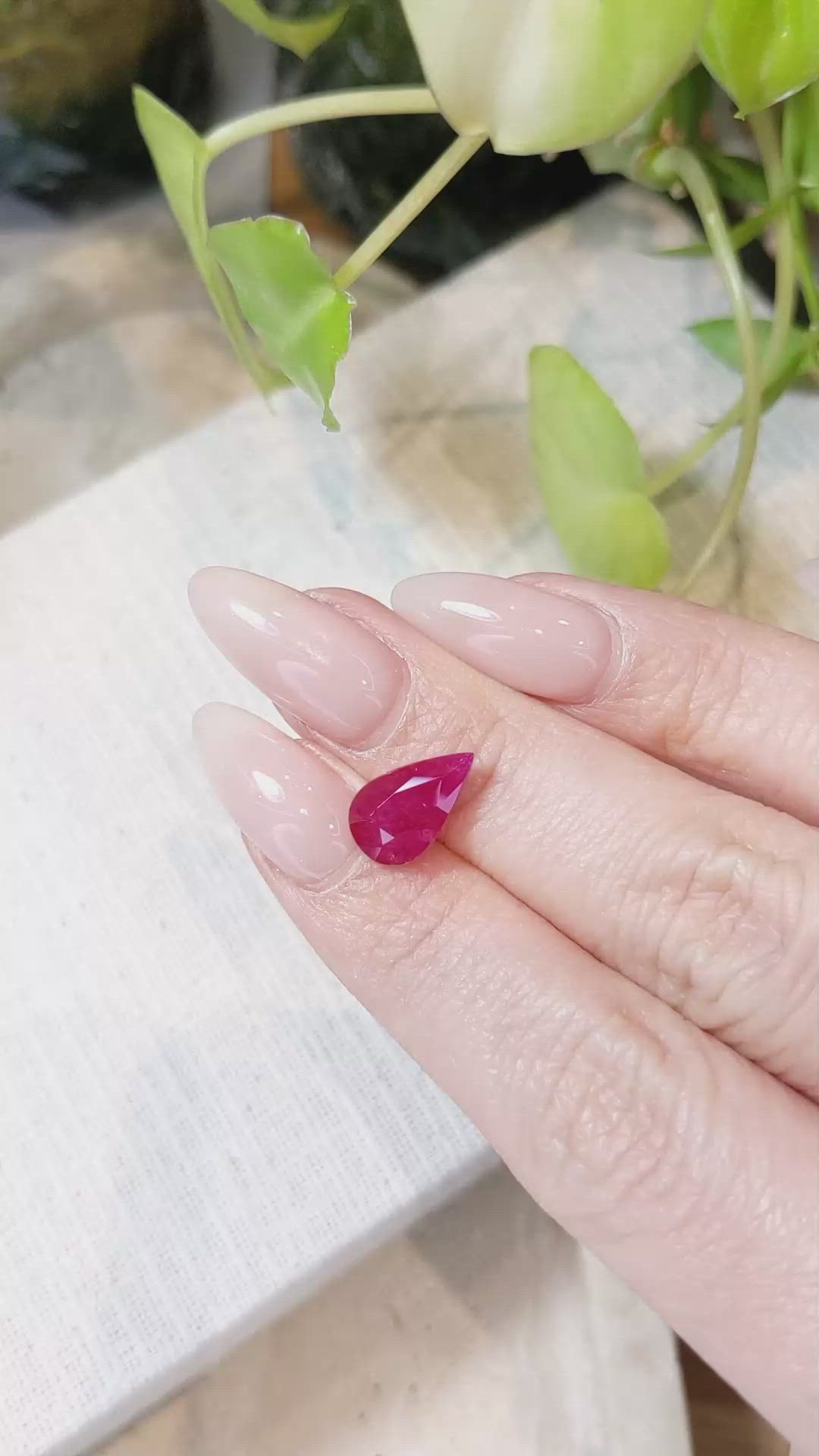 3.25 Ct. Ruby from Mozambique Size Video