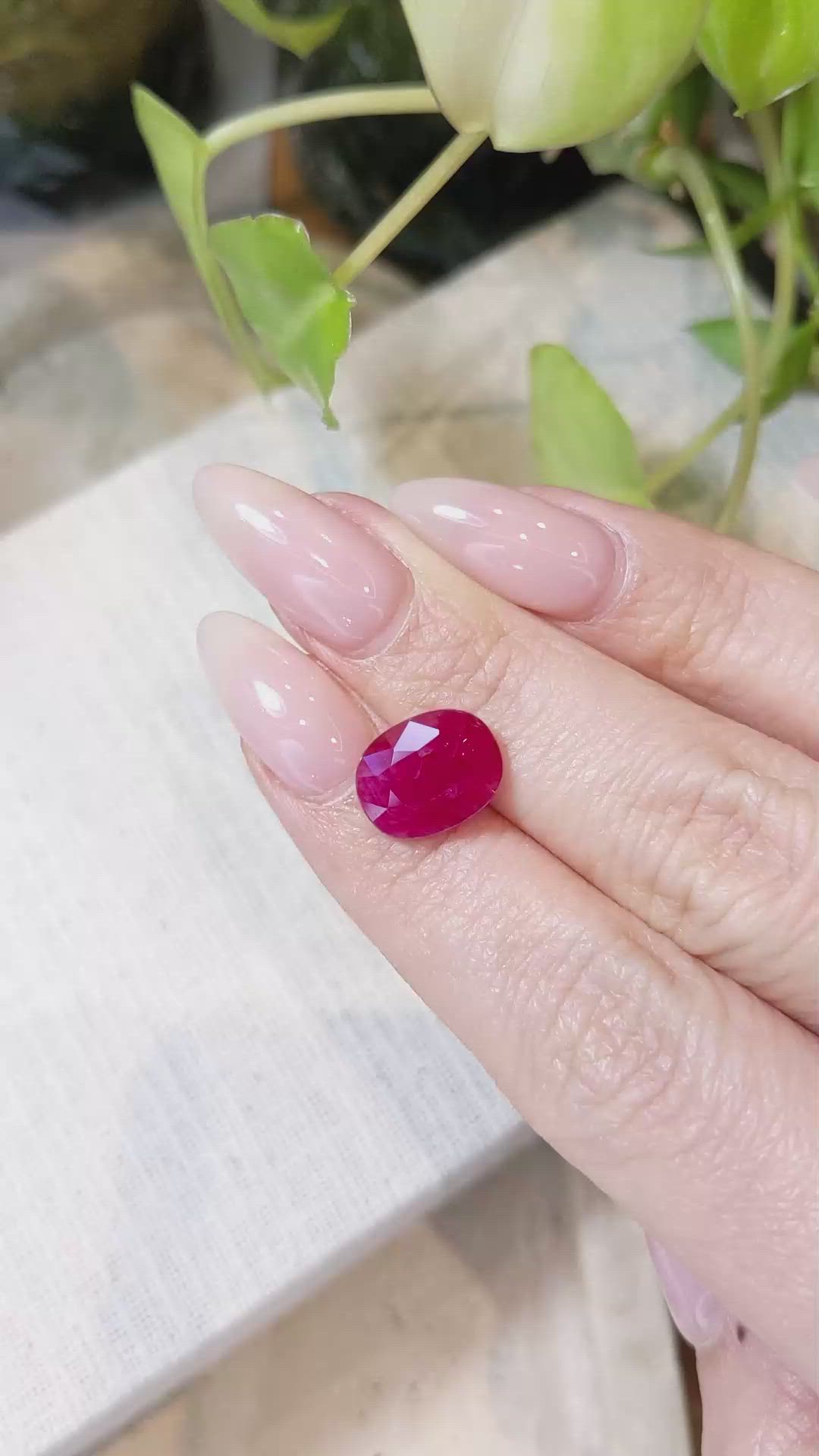 4.75 Ct. Ruby from Mozambique Size Video