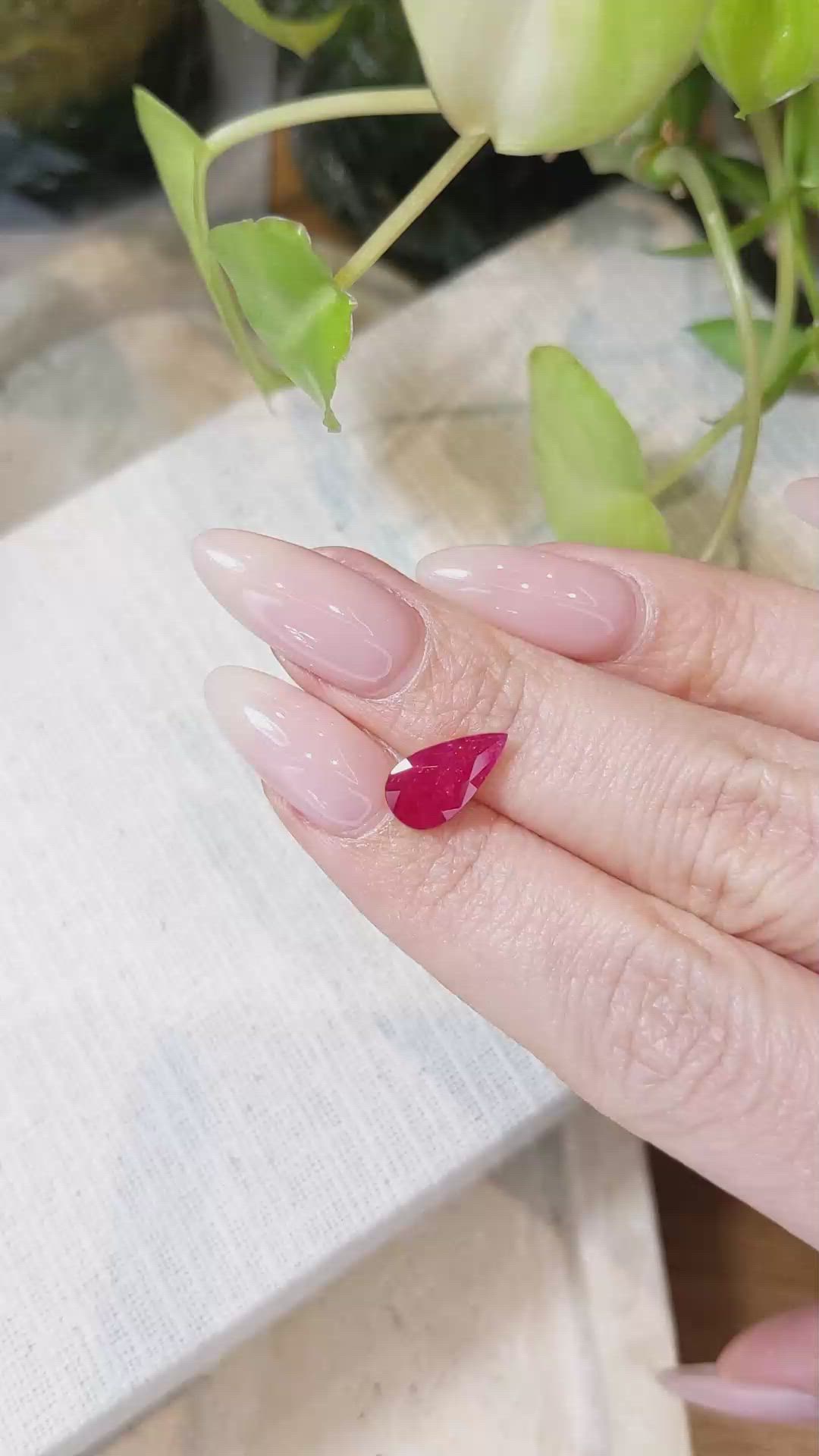 2.10 Ct. Ruby from Mozambique Size Video