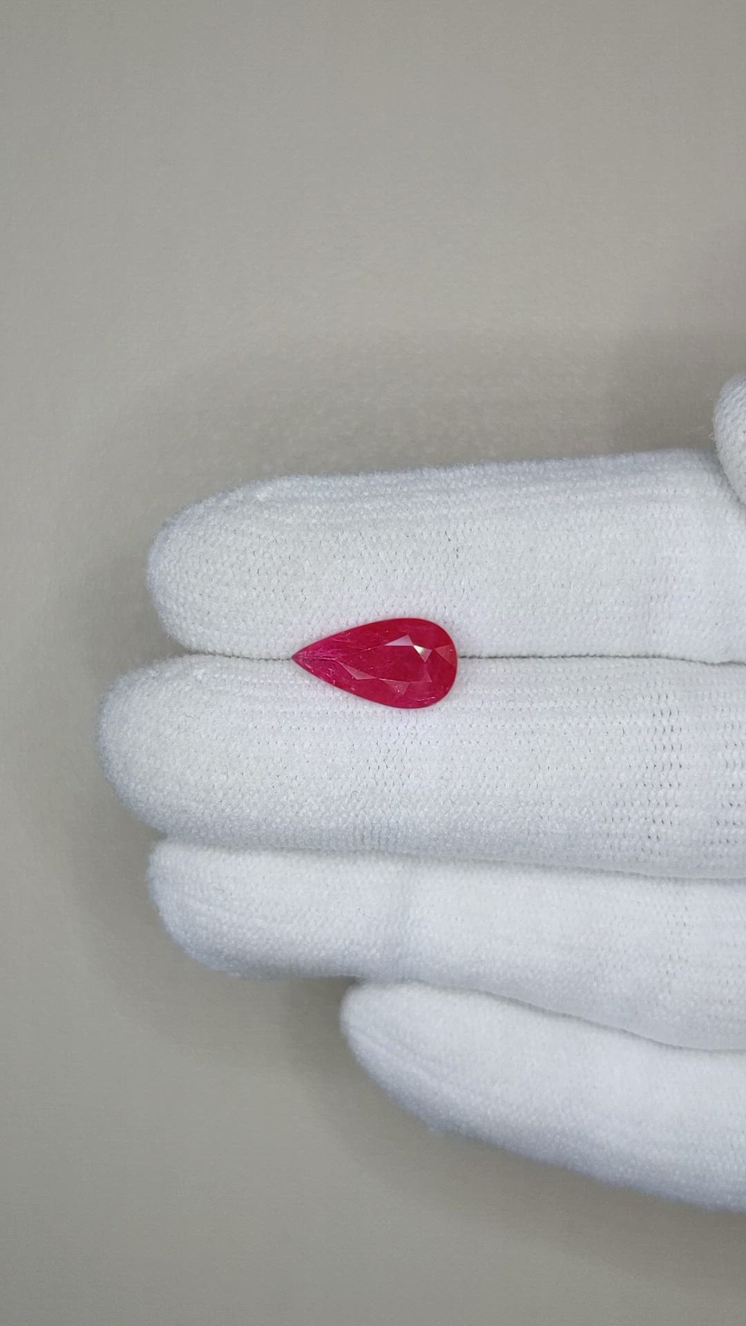 2.10 Ct. Ruby from Mozambique Size Video