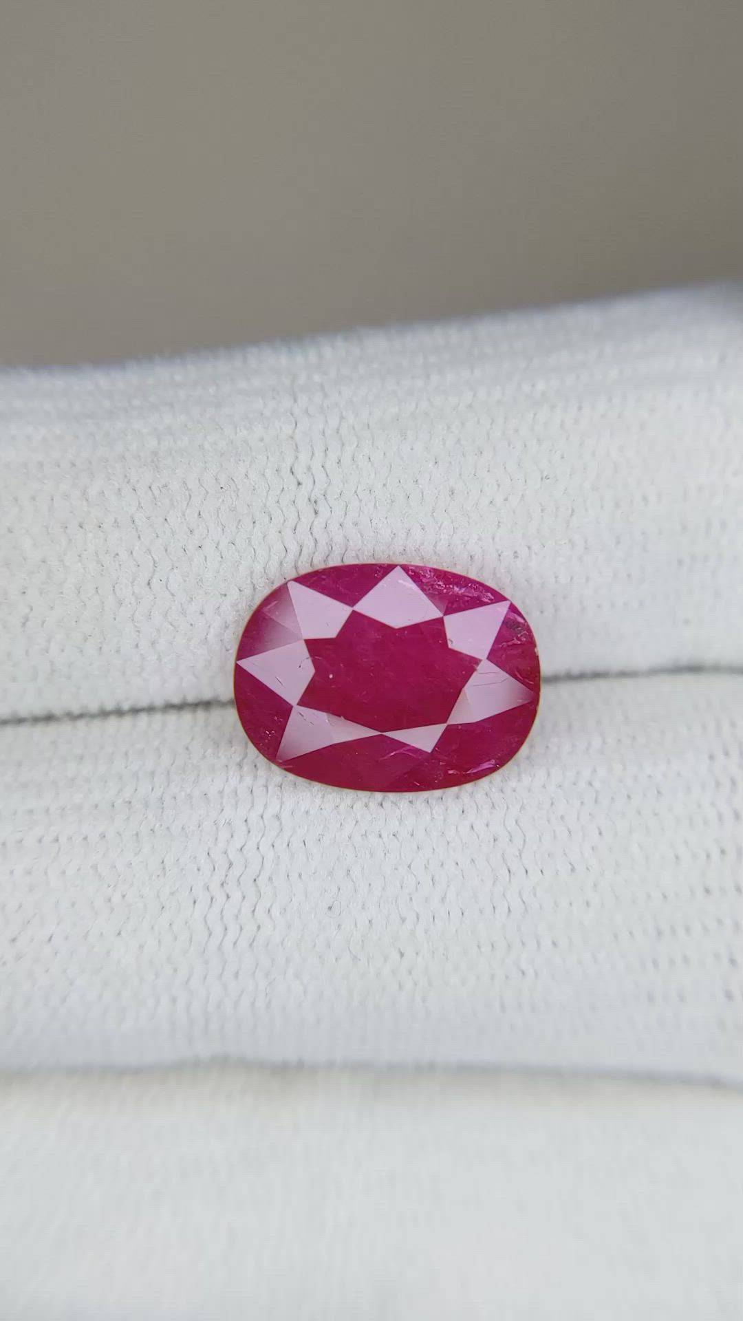 3.93 Ct. Ruby from Mozambique Size Video