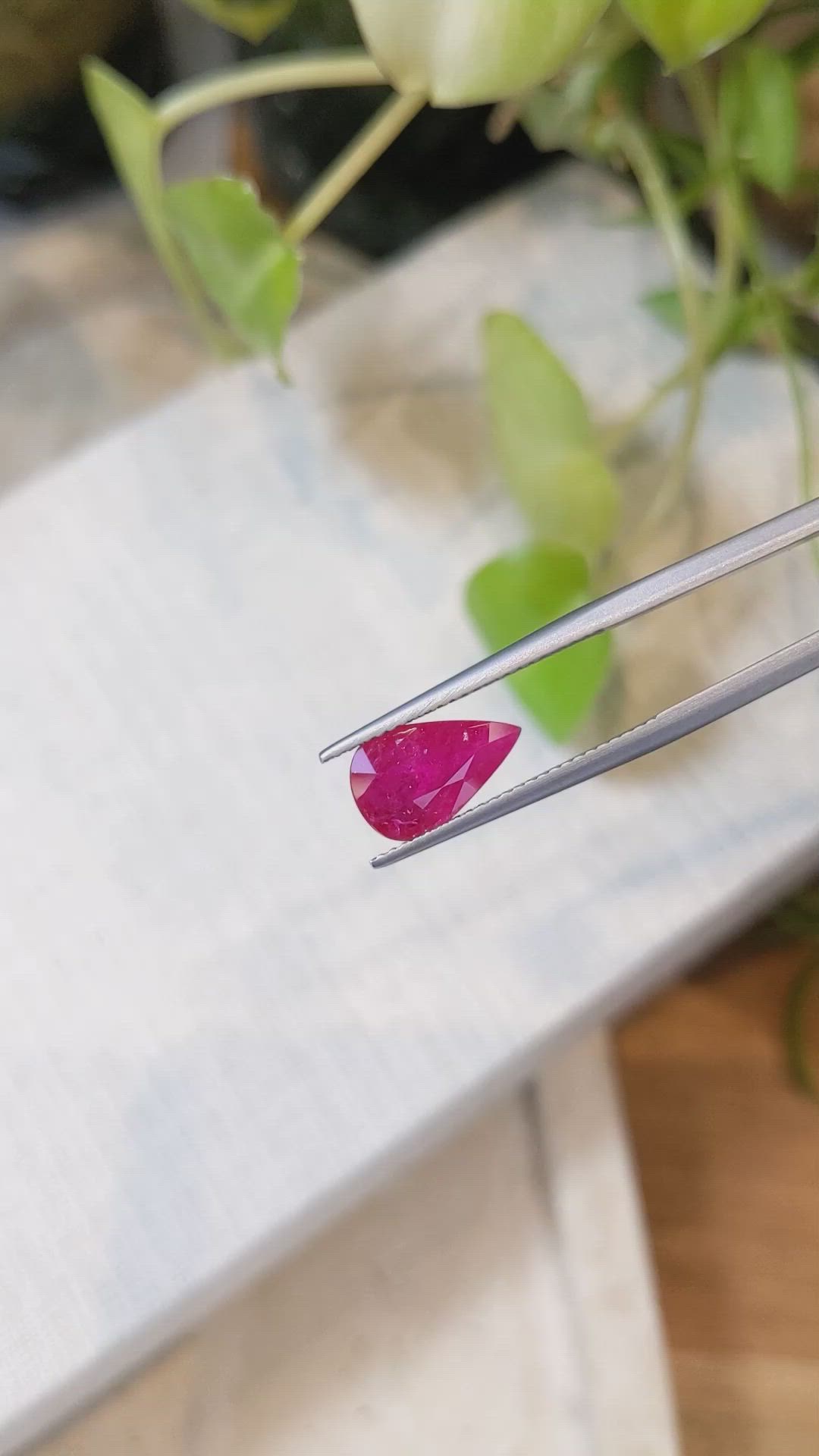 2.44 Ct. Ruby from Mozambique Size Video