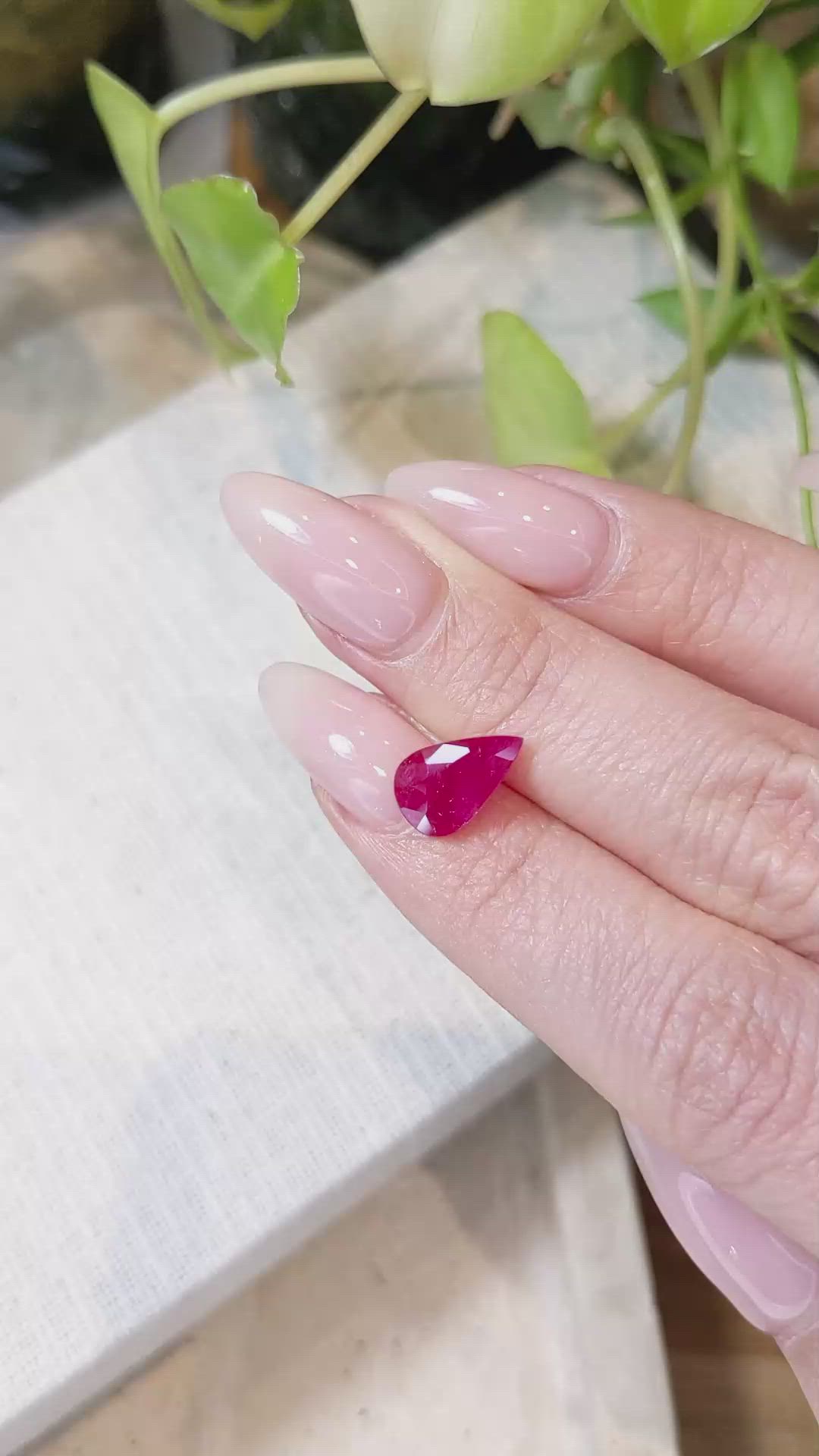 2.44 Ct. Ruby from Mozambique Size Video