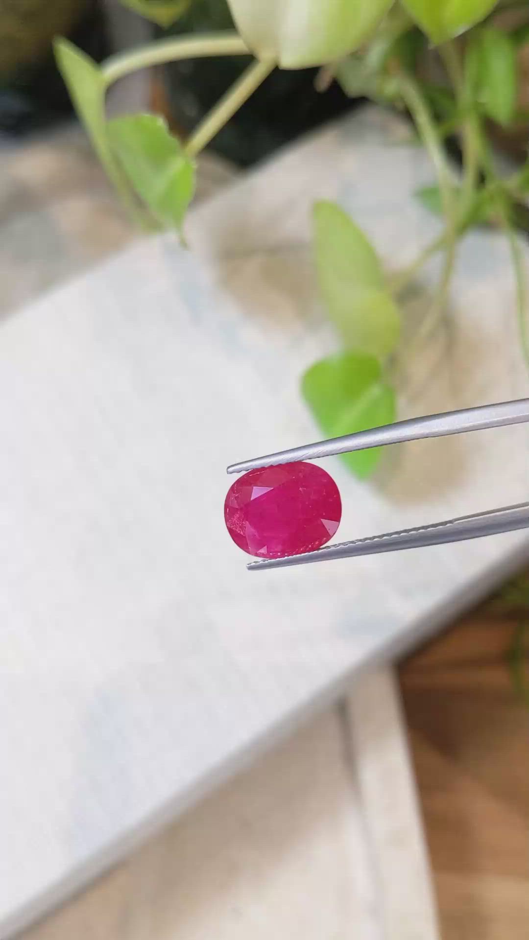 4.97 Ct. Ruby from Mozambique Size Video
