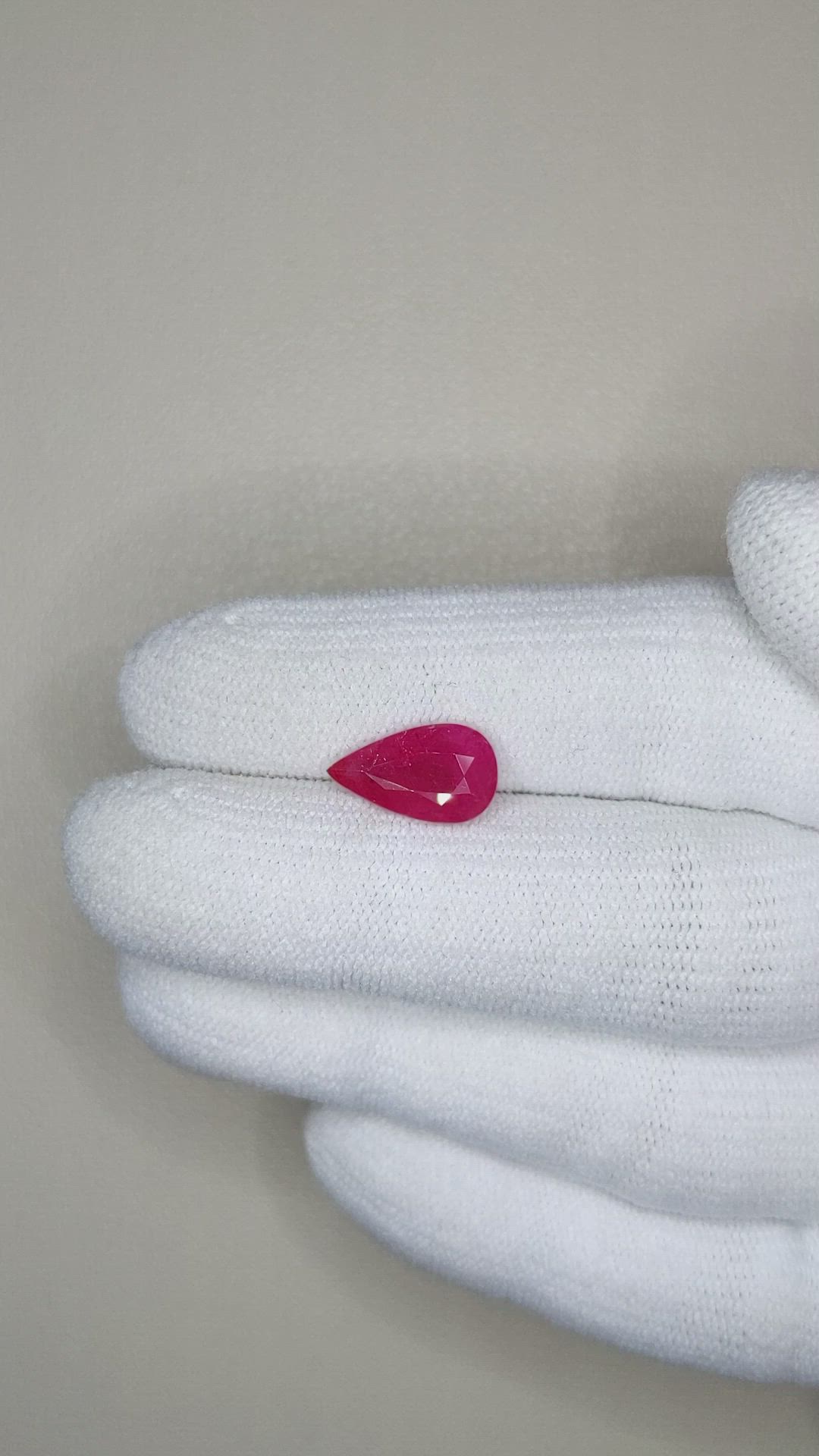 2.49 Ct. Ruby from Mozambique Size Video
